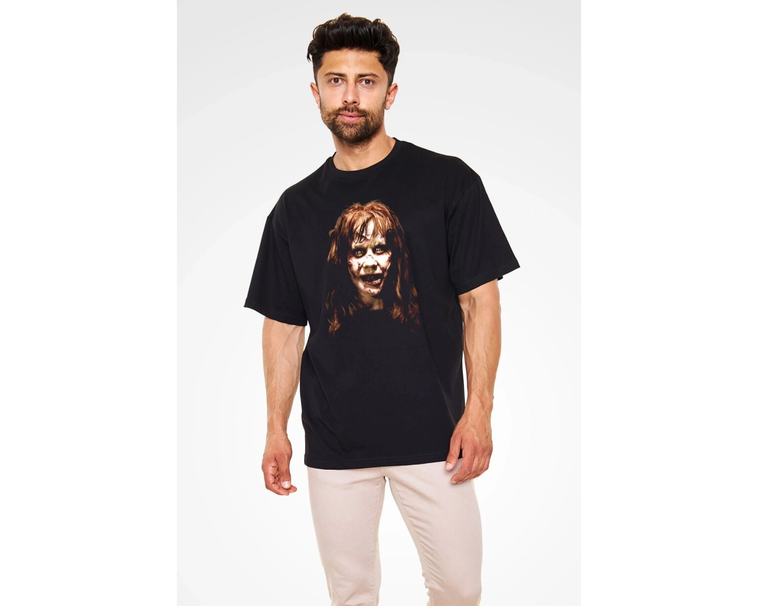 Ko Buta The Exorcist Siyah Unisex Oversize Tişört Os13198