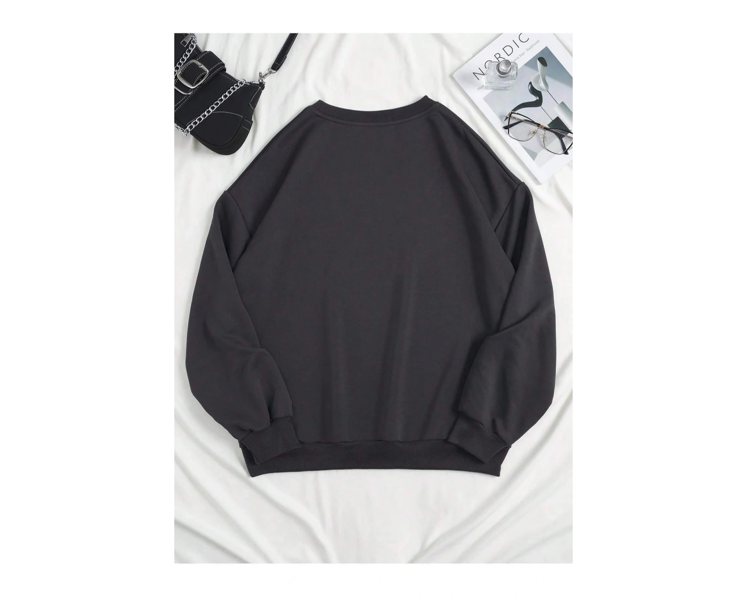 KOD ADR-SHEN Coolane Body Heat Map Print Drop Shoulder Sweatshirt Gri