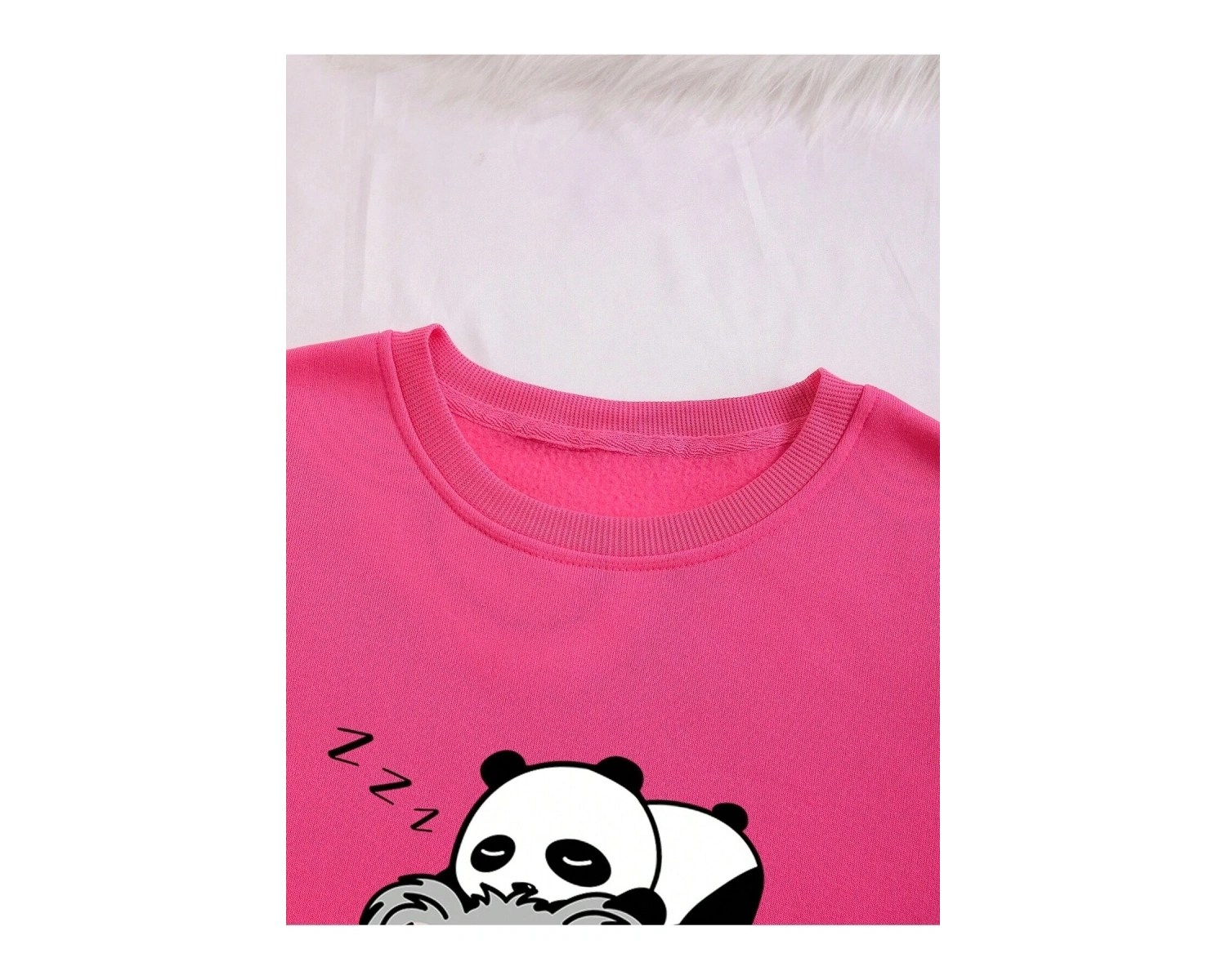 KOD ADR-SHEN Essnce Cartoon Graphic Thermal Lined Sweatshirt