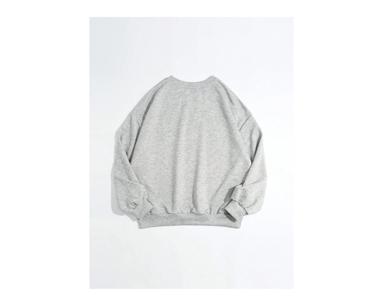 KOD ADR-SHEN EZwear Figure Graphic Drop Shoulder Oversized Sweatshirt Gri