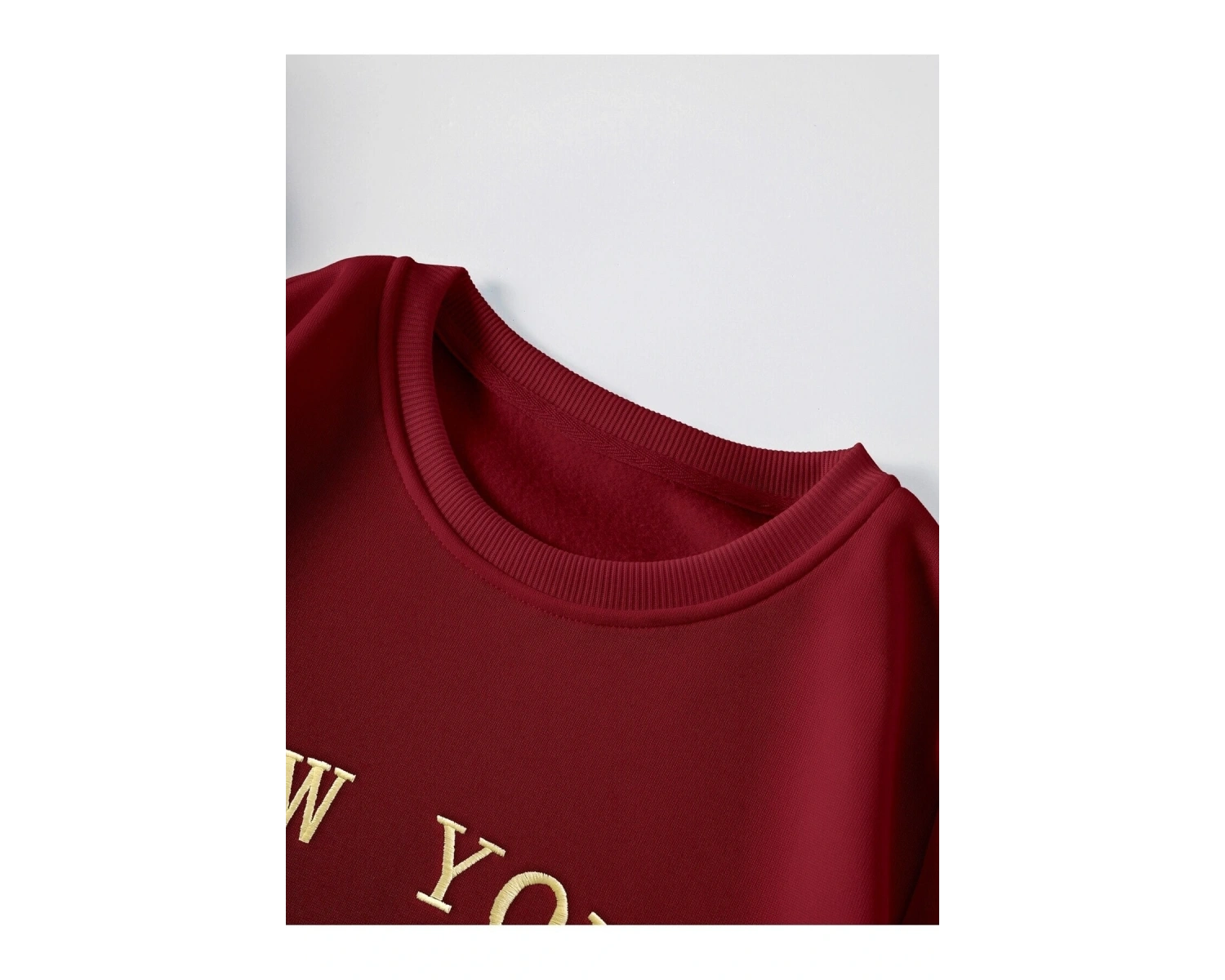 KOD ADR-SHEN EZwear Letter Graphic Thermal Lined Sweatshirt