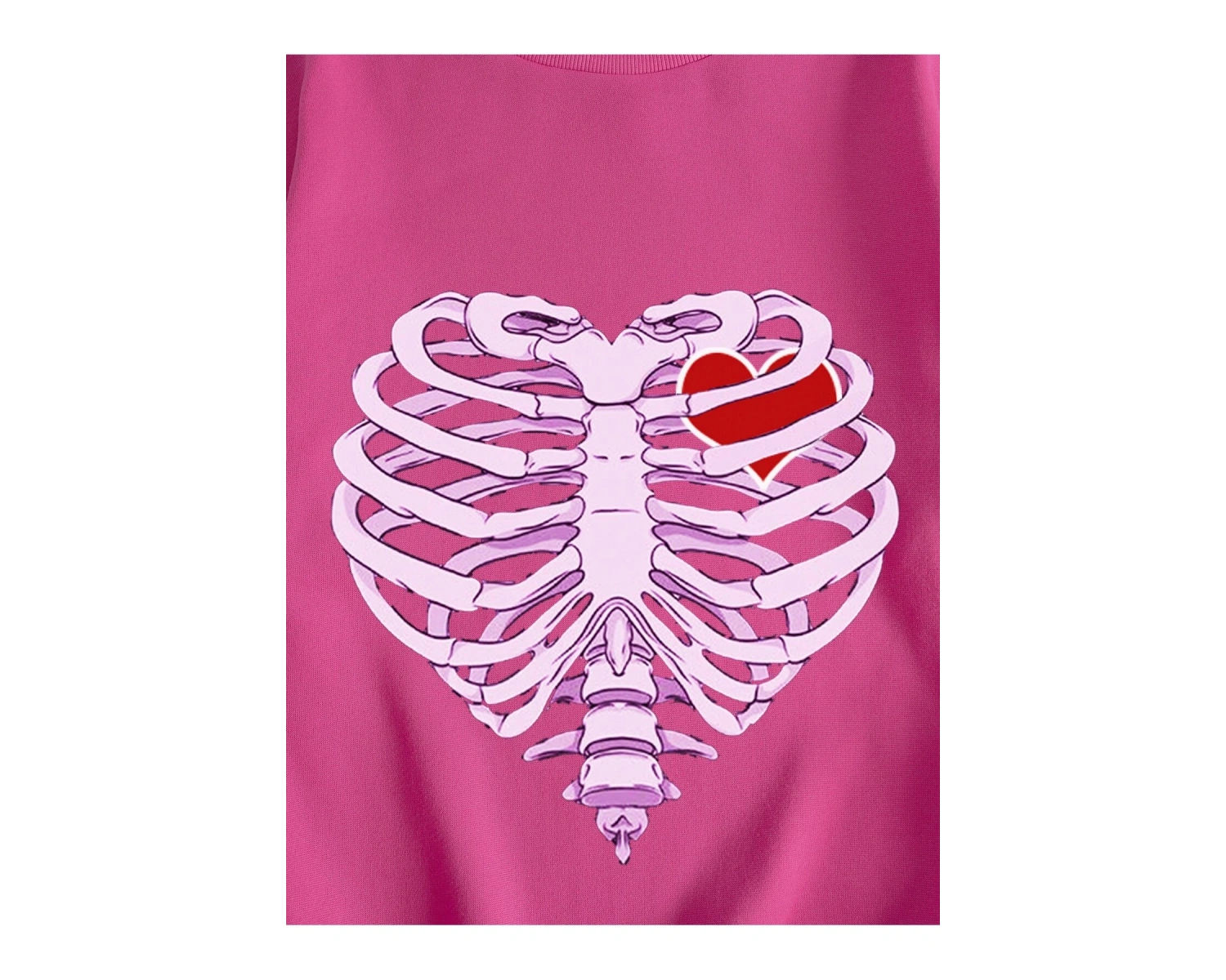 KOD ADR-SHEN EZwear Skeleton Print Thermal Lined Sweatshirt