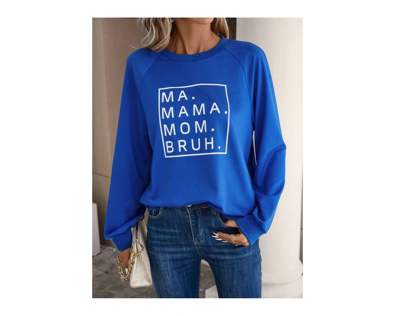 KOD ADR-SHEN LUNE Slogan Graphic Raglan Sleeve Sweatshirt Saks