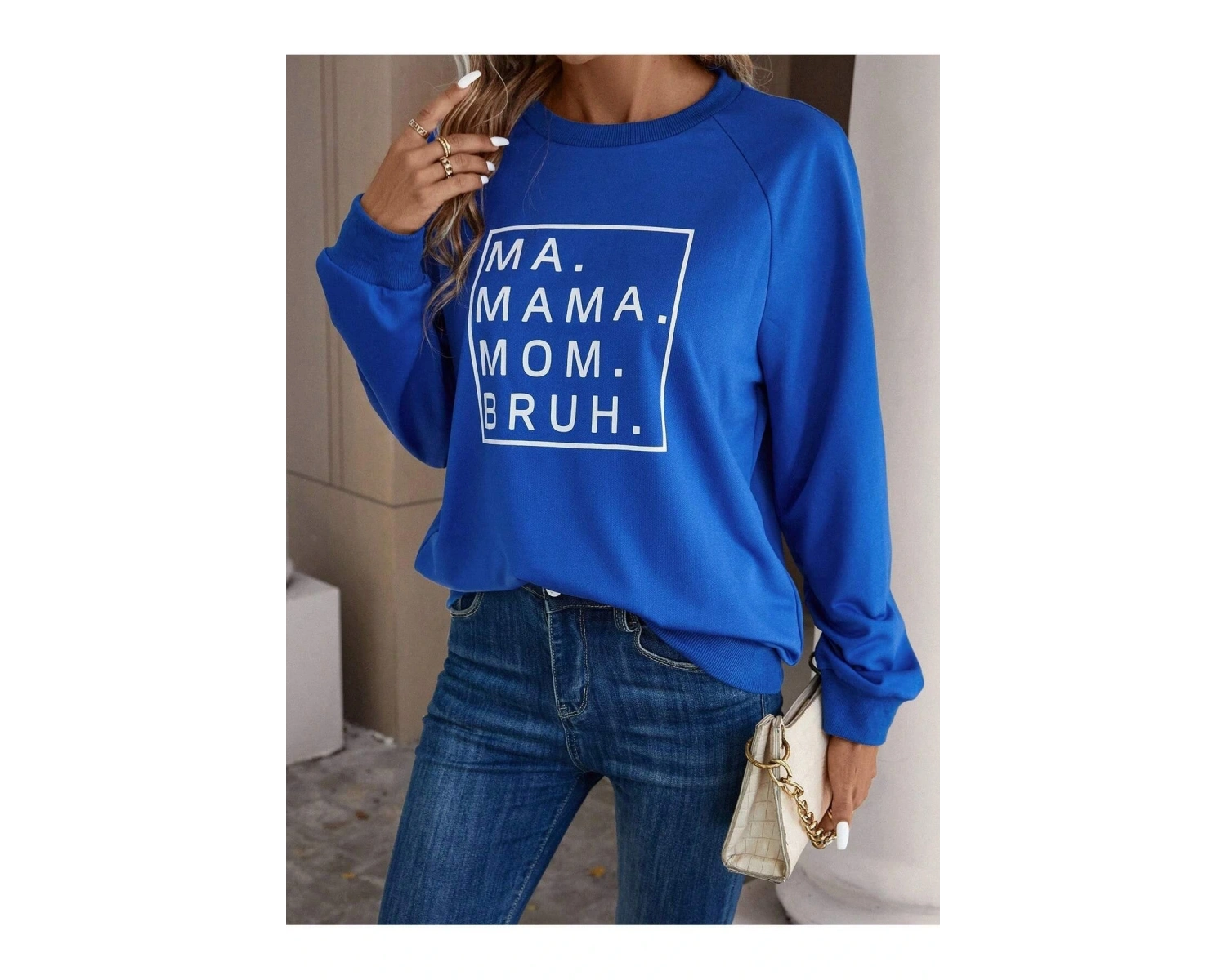 KOD ADR-SHEN LUNE Slogan Graphic Raglan Sleeve Sweatshirt Saks