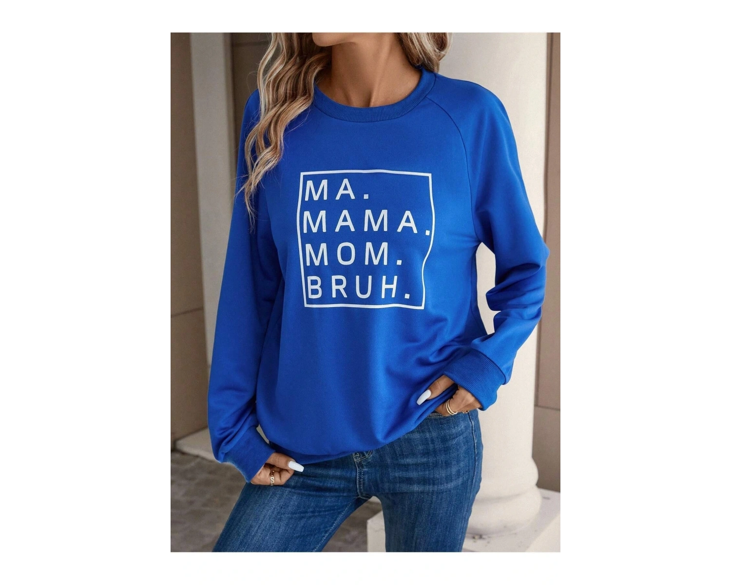 KOD ADR-SHEN LUNE Slogan Graphic Raglan Sleeve Sweatshirt Saks