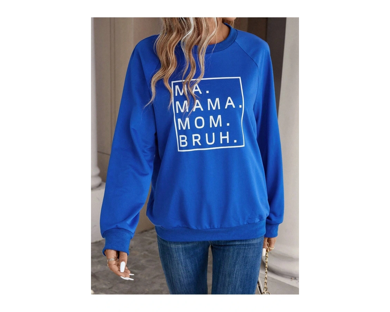 KOD ADR-SHEN LUNE Slogan Graphic Raglan Sleeve Sweatshirt Saks