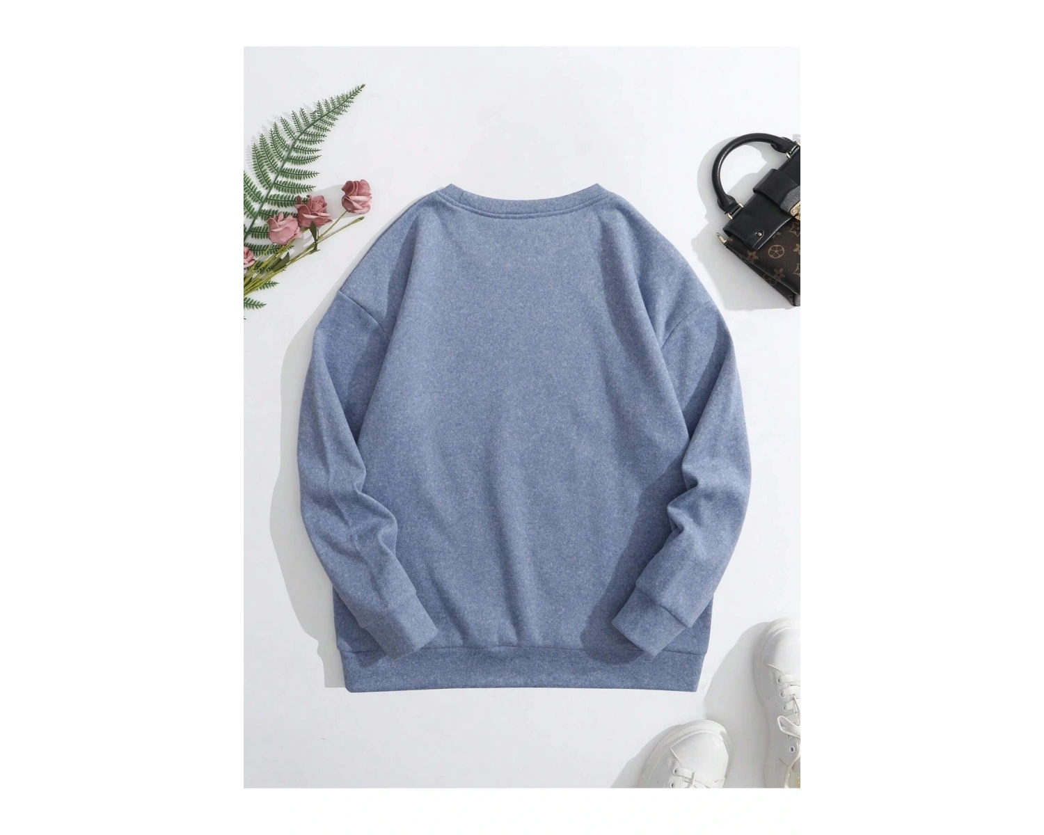 KOD ADR-SHEN Qutie Cartoon Graphic Thermal Lined Sweatshirt