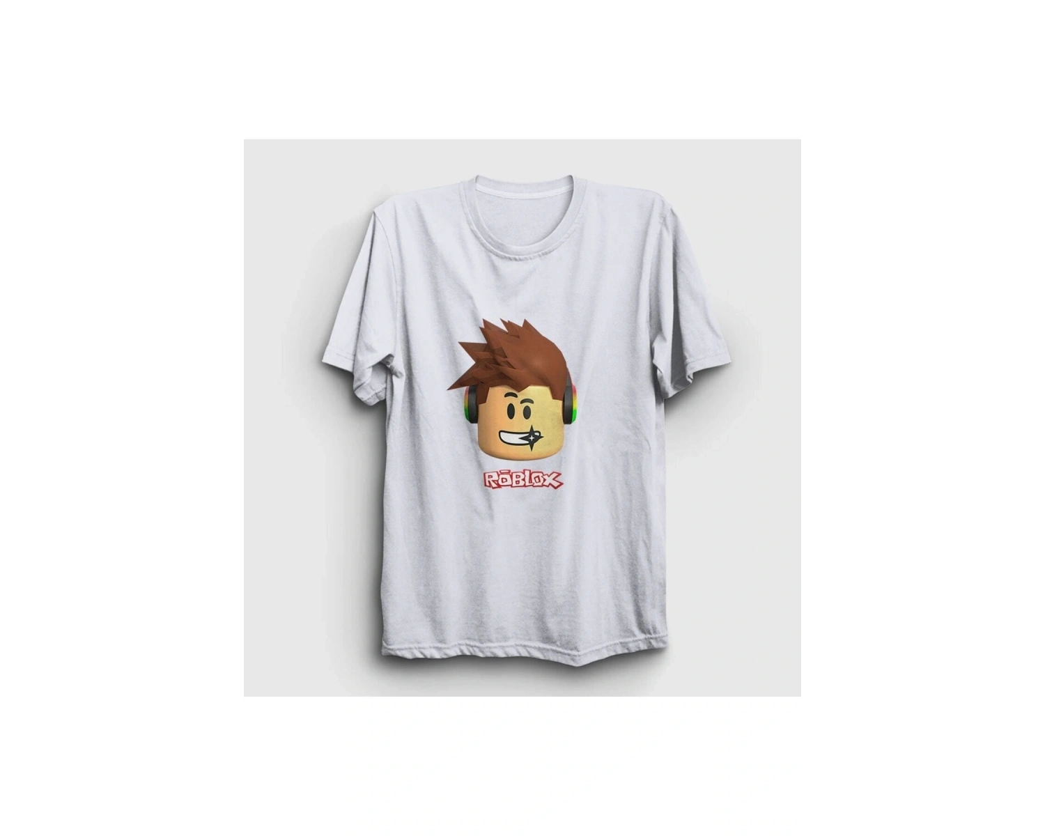 KOD:Presmono Unisex Beyaz Kid Roblox T-shirt 30958tt