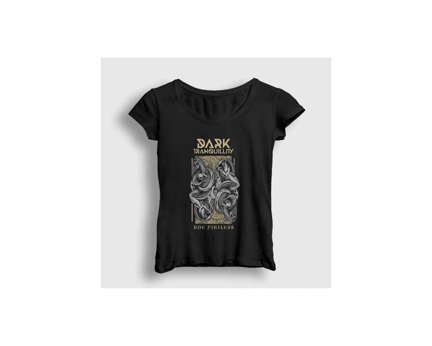 Kod Presss Kadın Siyah Pitiless Dark Tranquillity T-shirt 137538tt