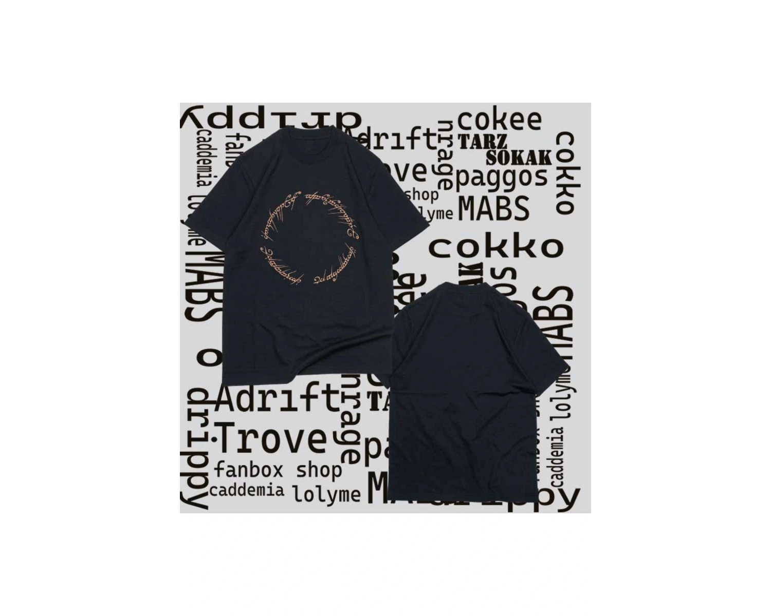 Kod Presss Kadın Siyah Script Yüzüklerin Efendisi The Lord Of The Rings T-shirt 253282tt