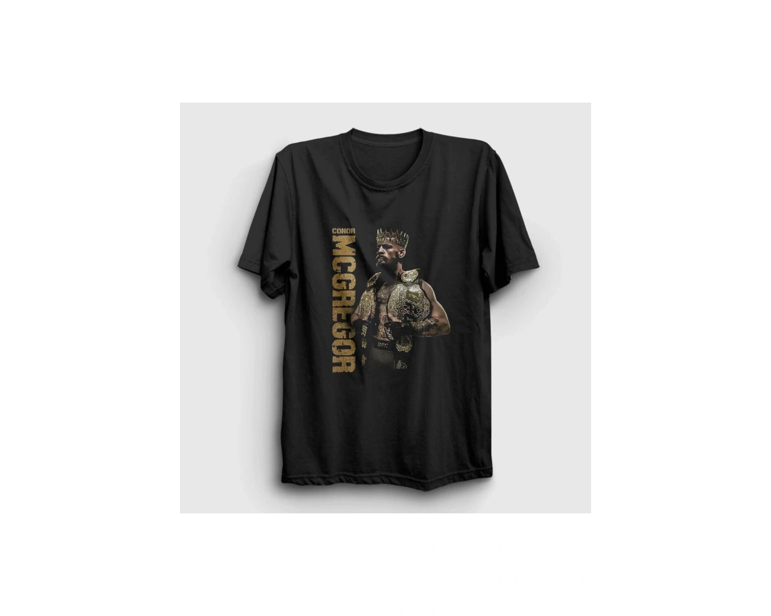 Kod Presss Unisex Siyah King Ufc Conor Mcgregor T-shirt 311720