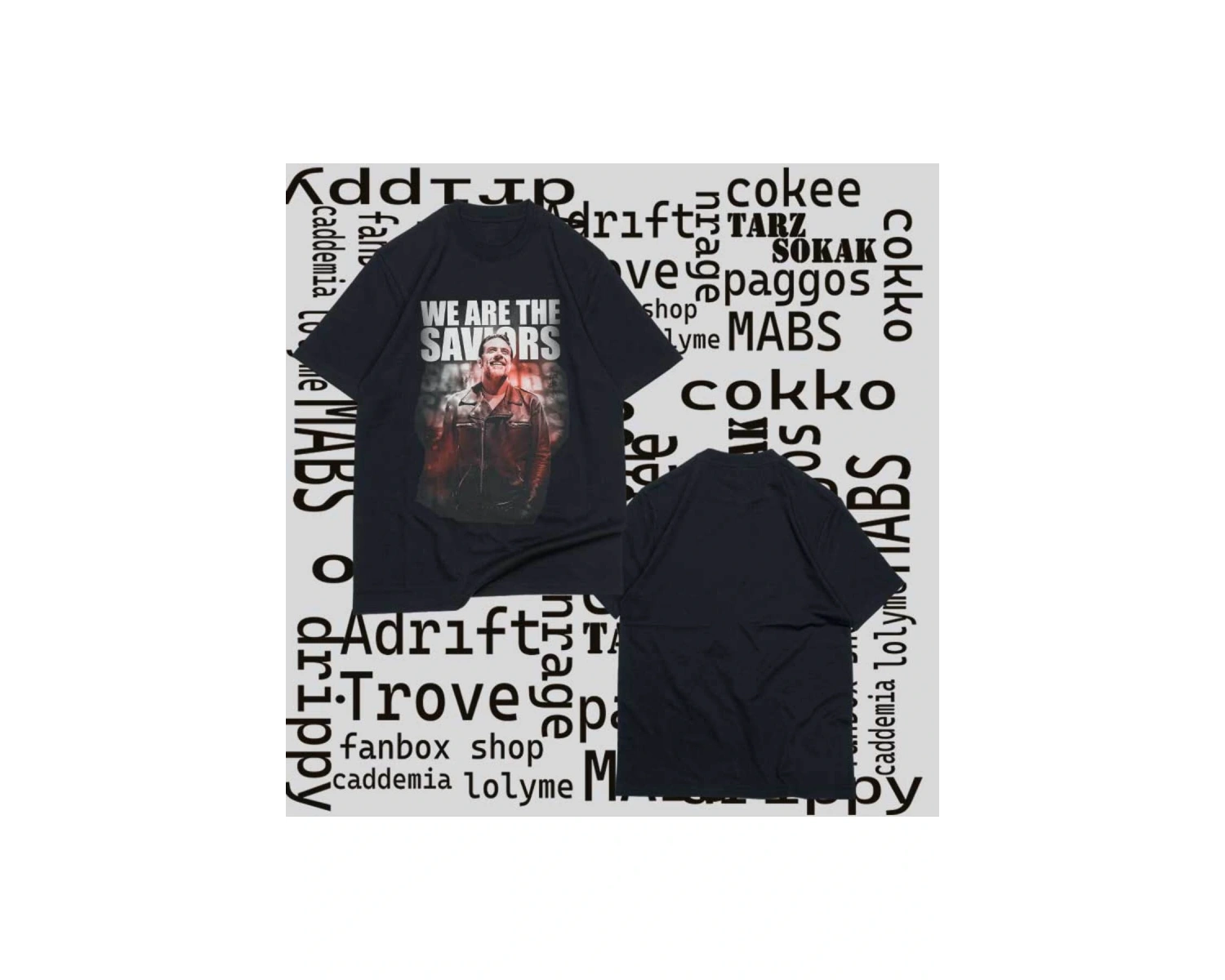 Kod Presss Unisex Siyah Saviors The Walking Dead T-shirt 220520tt