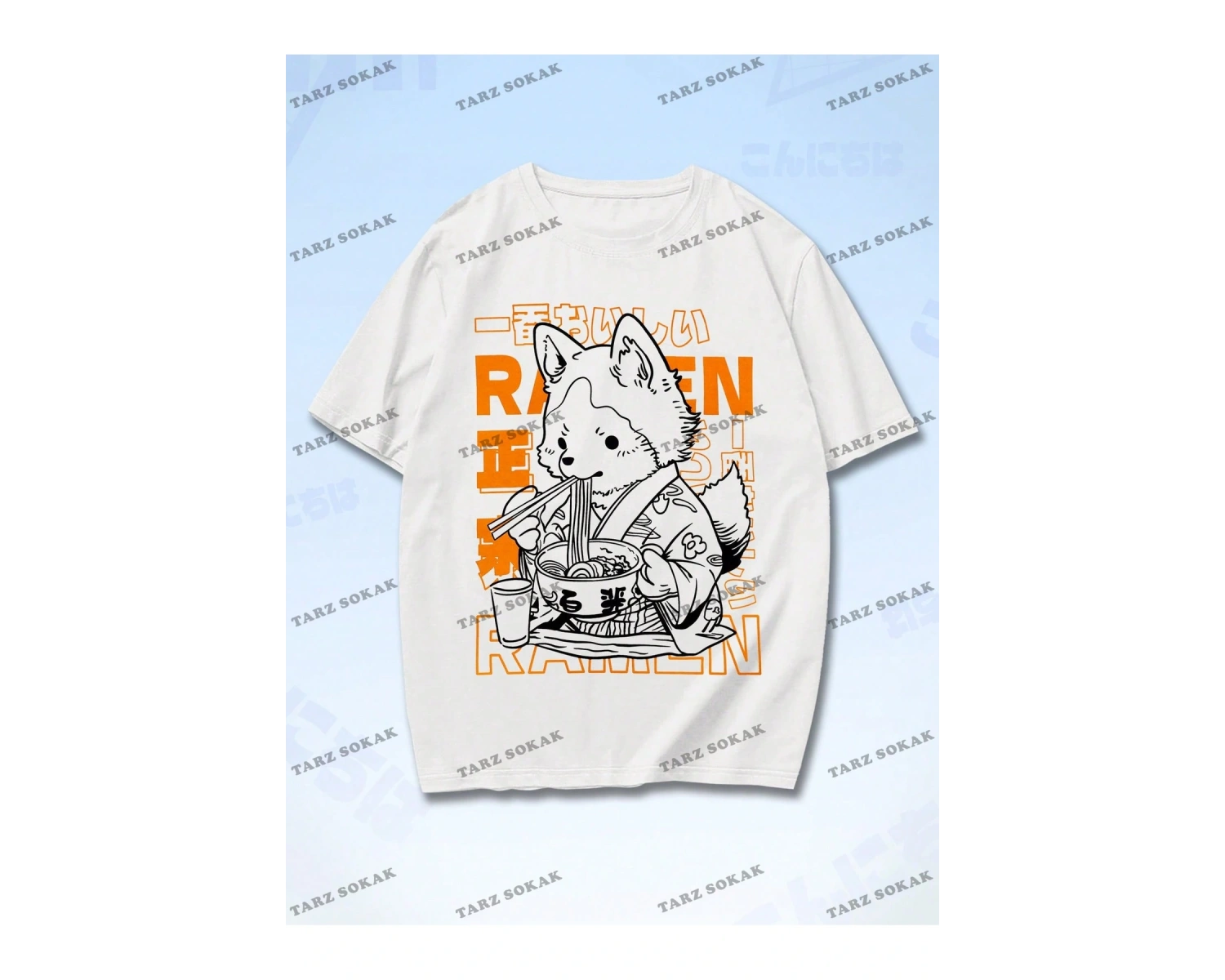 KOD Trend Anime Erkekler Karikatür ve Slogan Grafikli Tişört