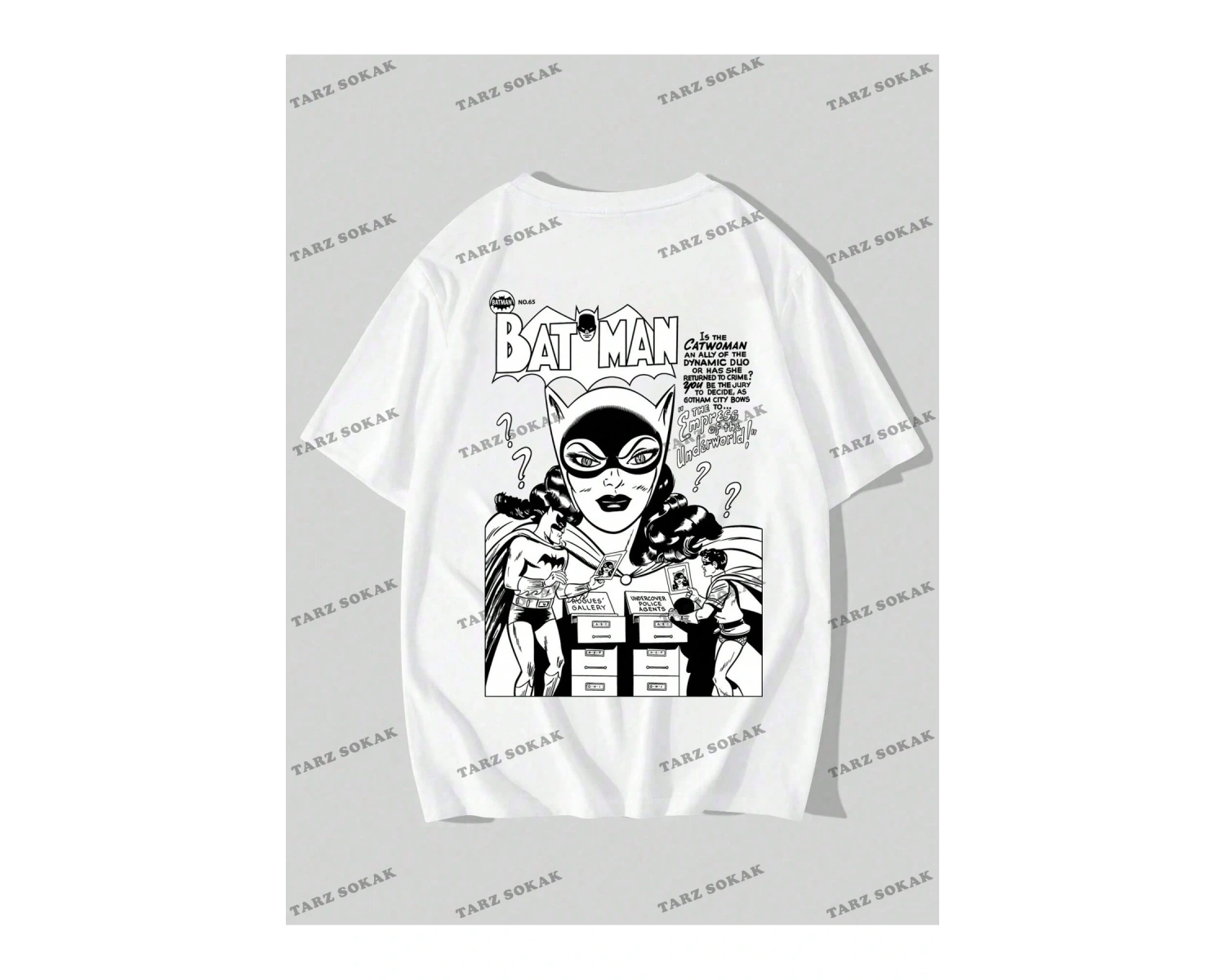 KOD Trend Batman X Erkek Karikatür Grafikli Tişört