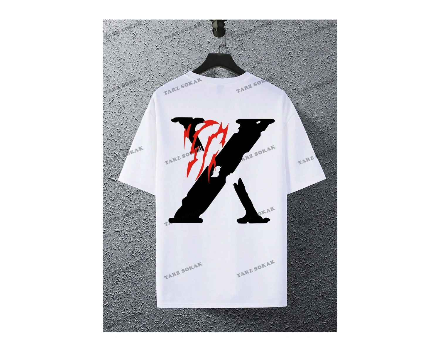 KOD Trend EMRG Bol Kesim Erkek Mektup Baskılı Tişört