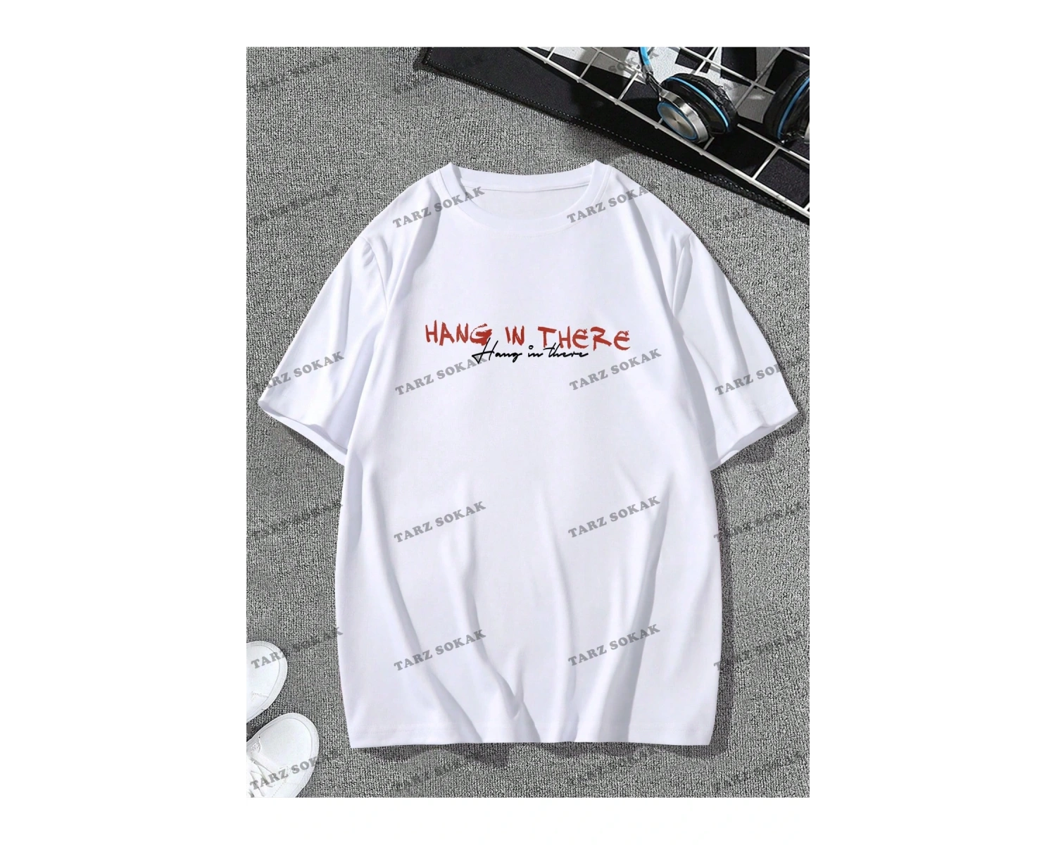 KOD Trend EMRG Erkek Mektup Baskılı Kısa Kollu Tişört