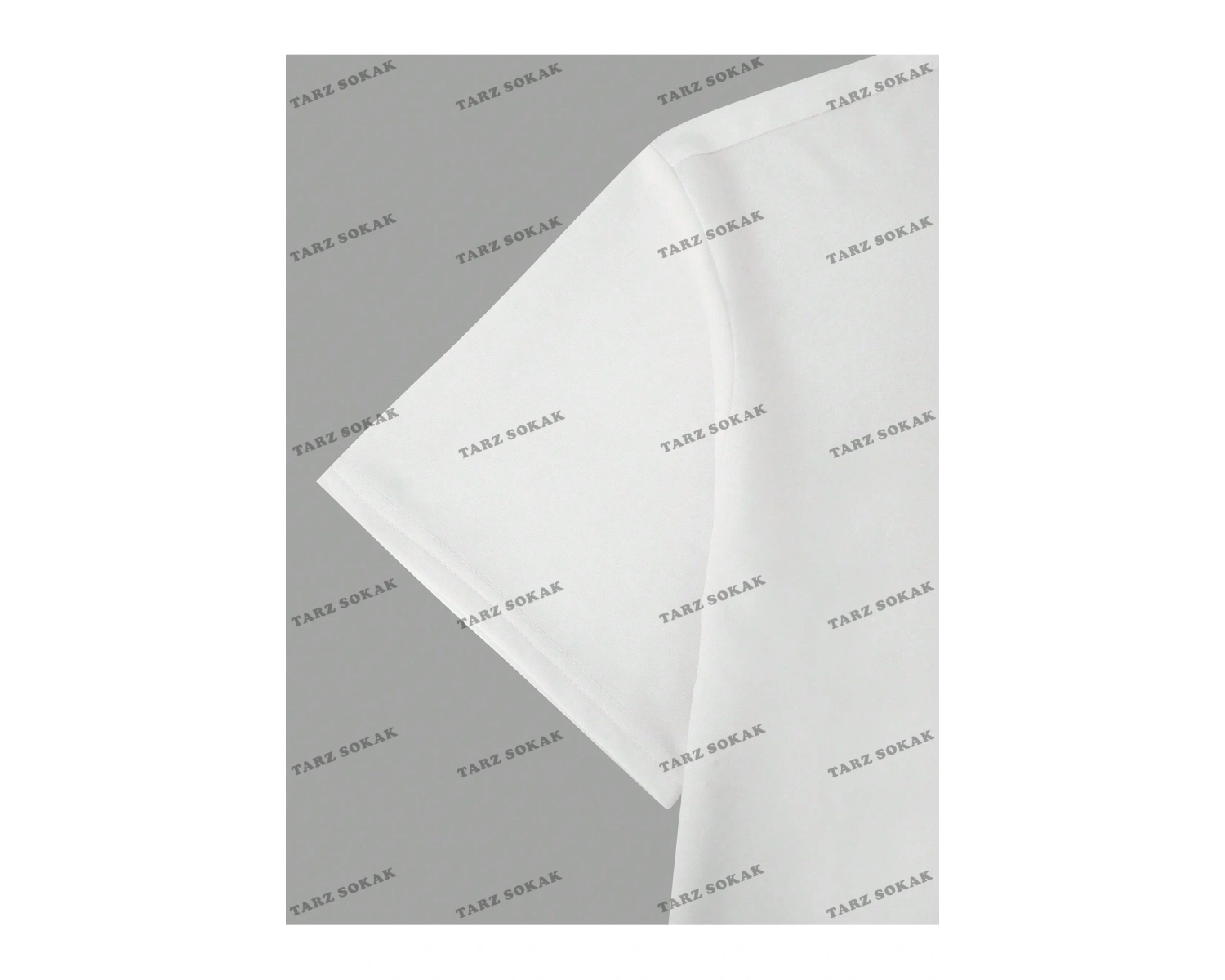 KOD Trend Erkek Baskılı Bol Düşük Omuz Tişört