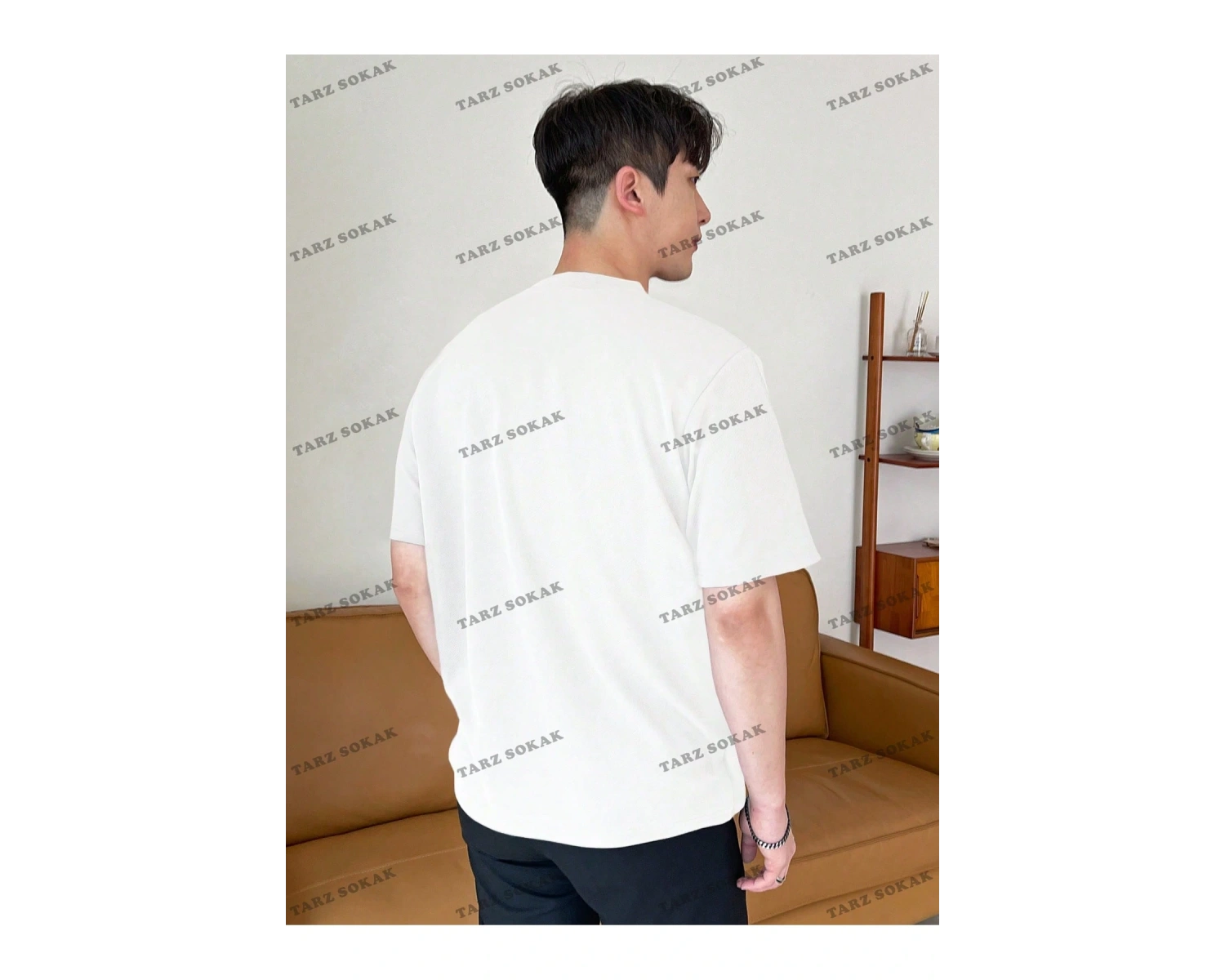 KOD Trend Erkek Katı Yuvarlak Yaka Tişört