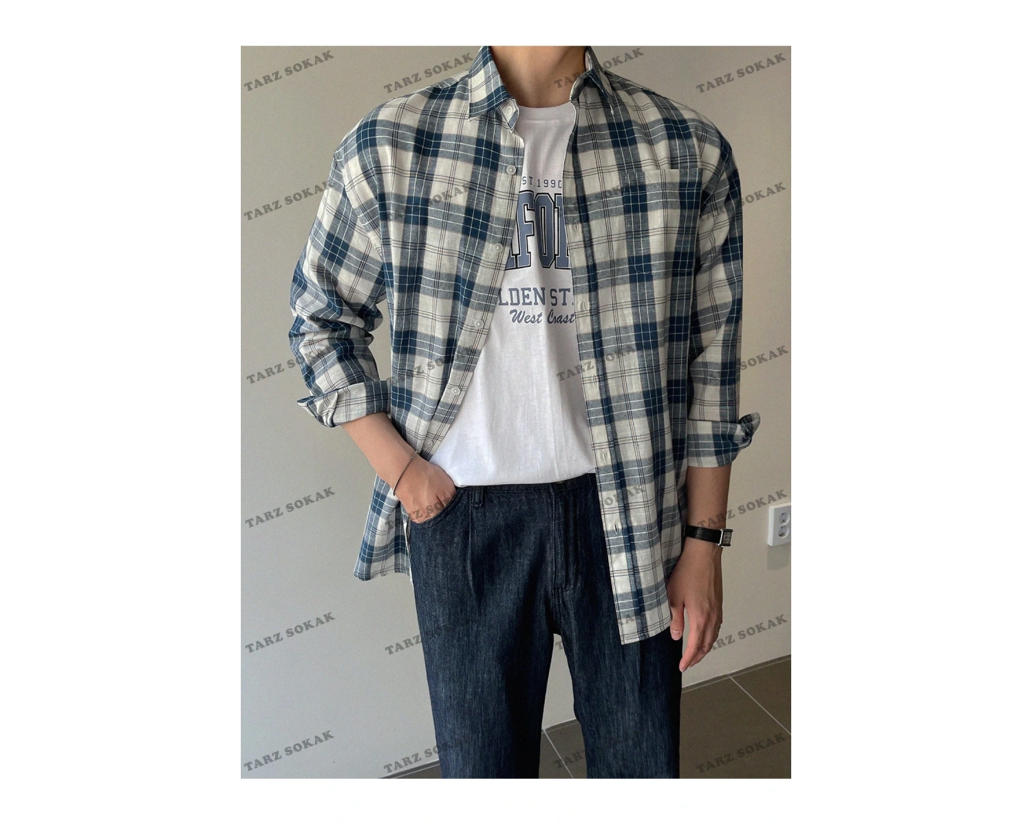 KOD Trend Erkek Pamuklu Harfli Grafik Tişört