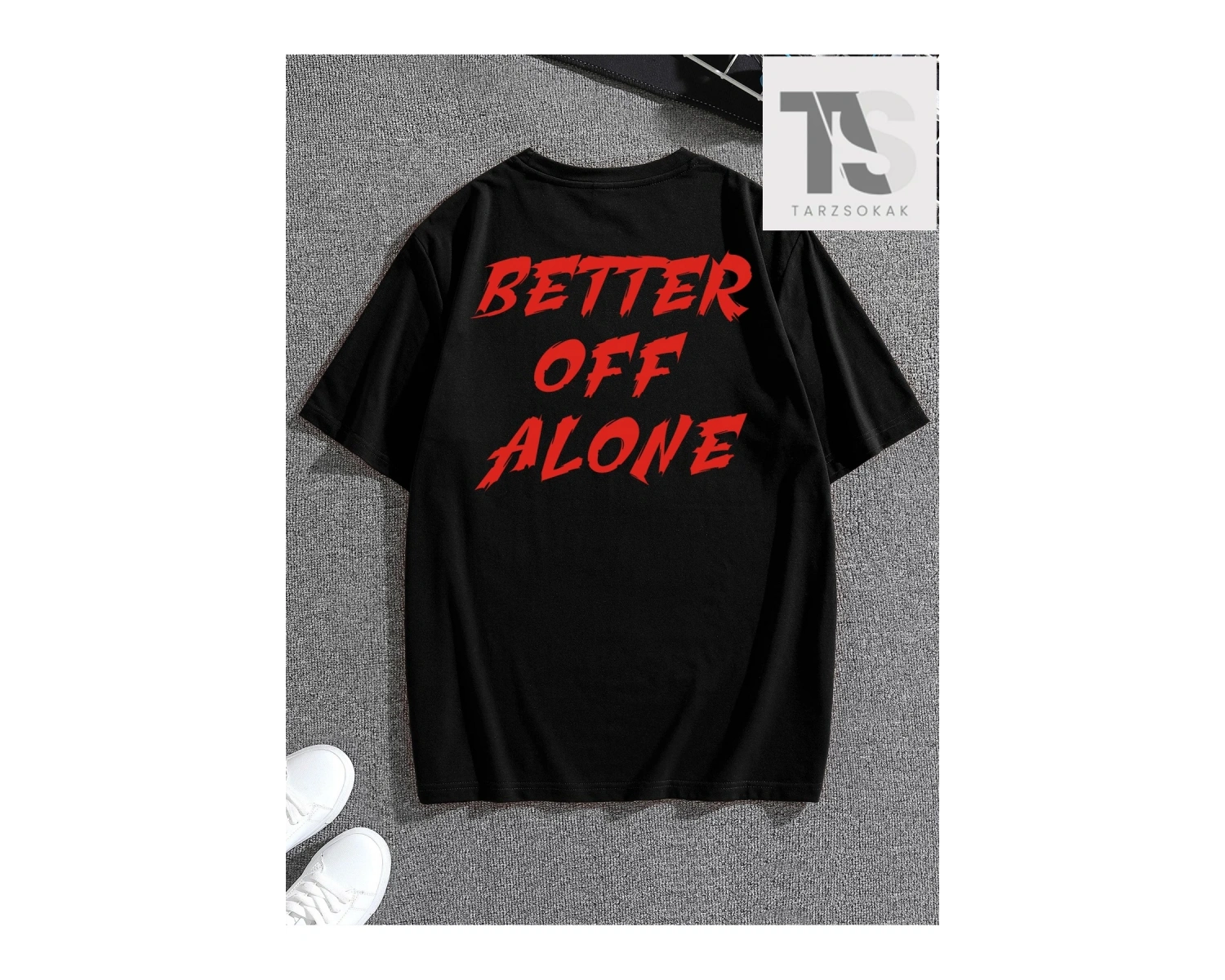 KOD Trend Erkek Sloganlı Grafik Tişört