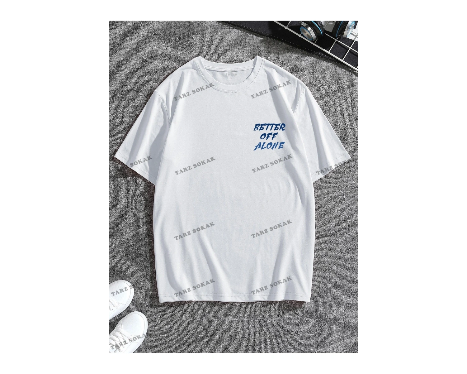 KOD Trend Erkek Sloganlı Grafik Tişört