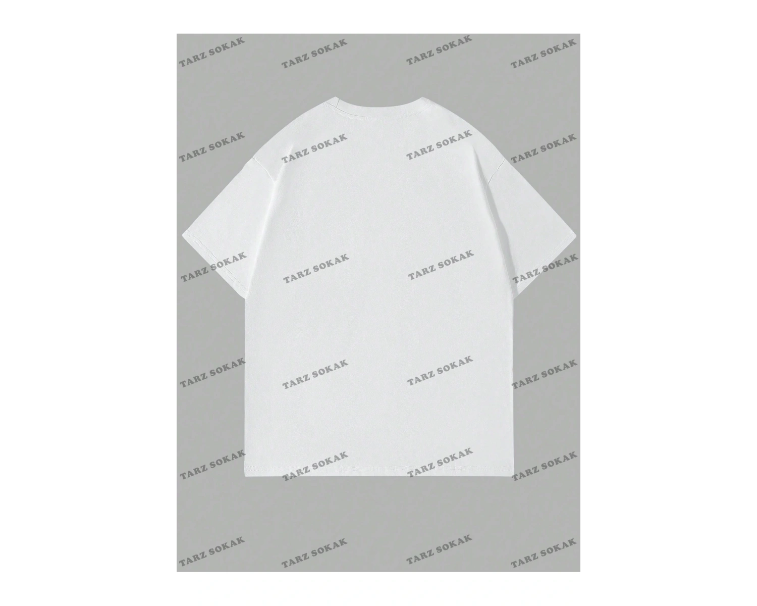 KOD Trend Goth Erkek Figür Grafik Damla Omuz Tişört