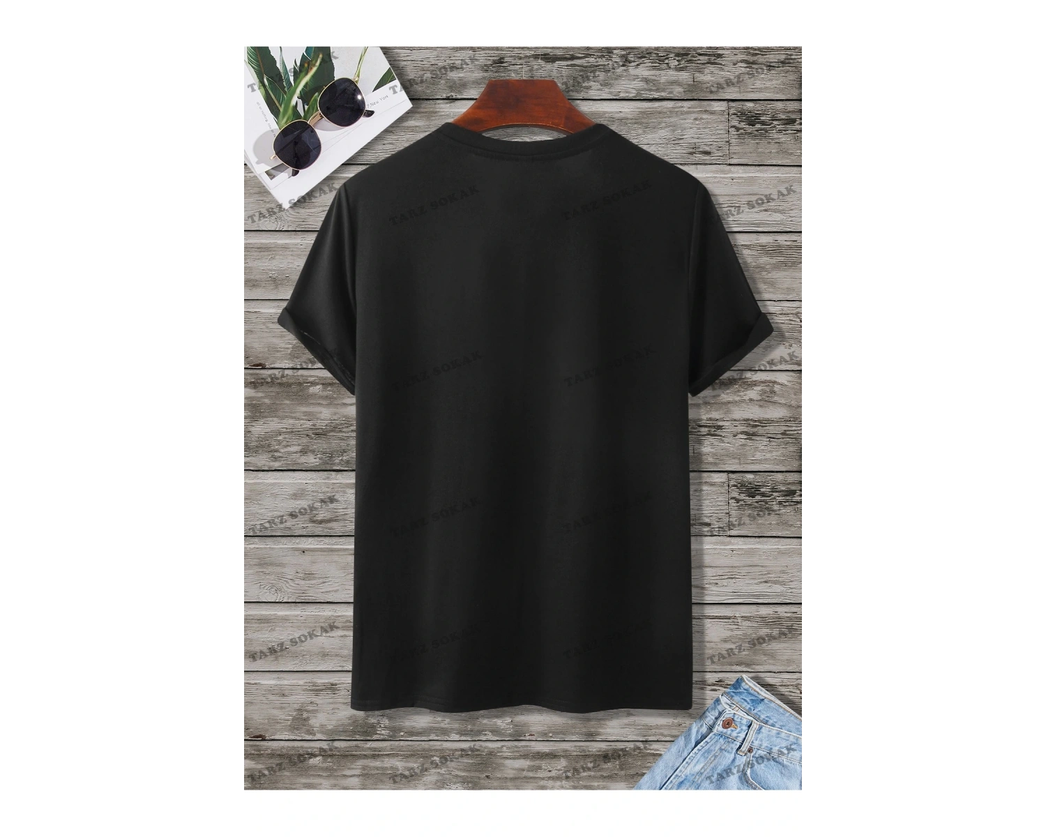 KOD Trend Homme Erkek Çiçek & Slogan Grafikli Tişört