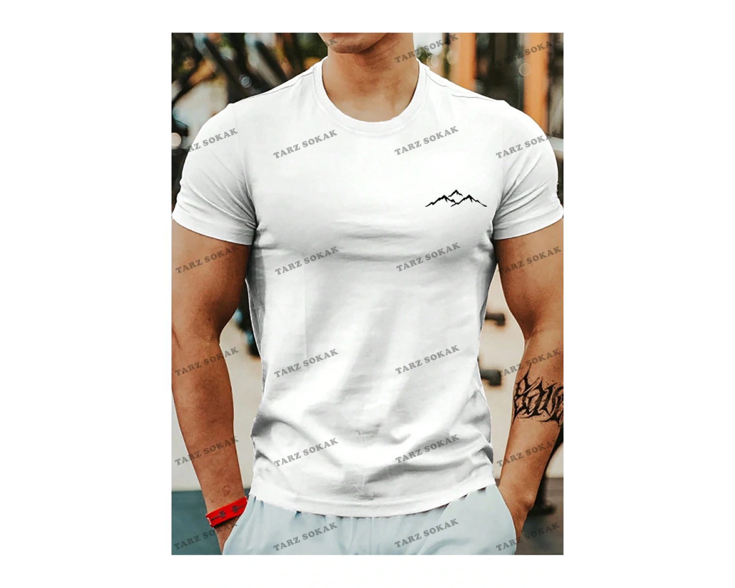 KOD Trend Homme Erkek Dağ Desenli Tişört