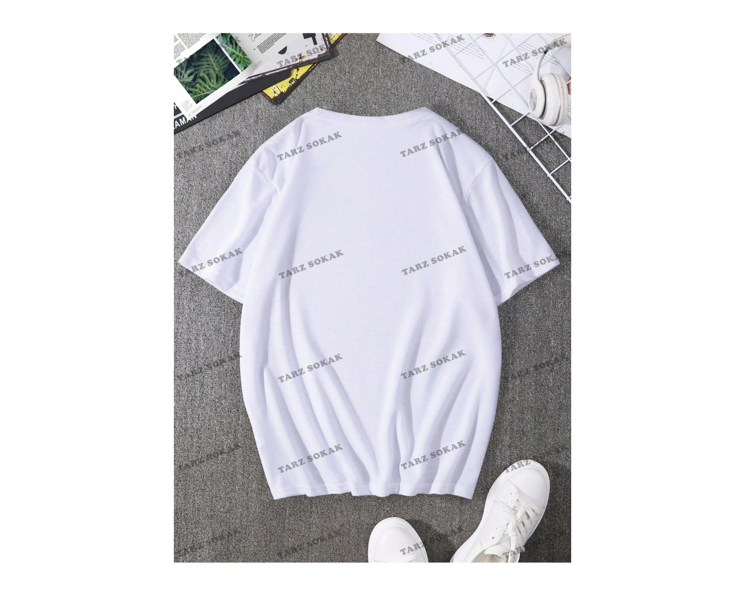 KOD Trend Homme Erkek Dağ ve Geo Baskılı Tişört