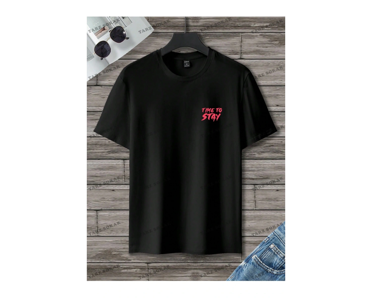 KOD Trend Homme Erkek Göz ve Slogan Grafikli Tişört