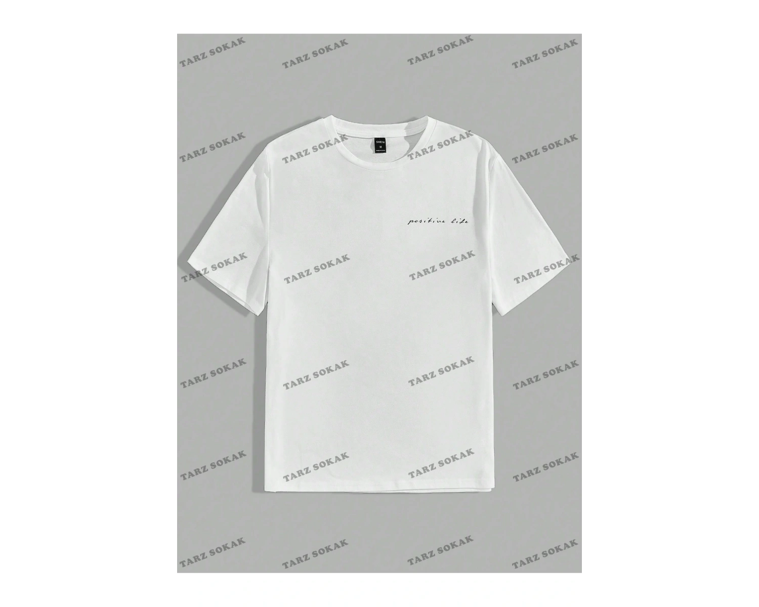 KOD Trend Homme Erkek Hindistan Cevizi Ağacı ve Harf Grafikli Tişört