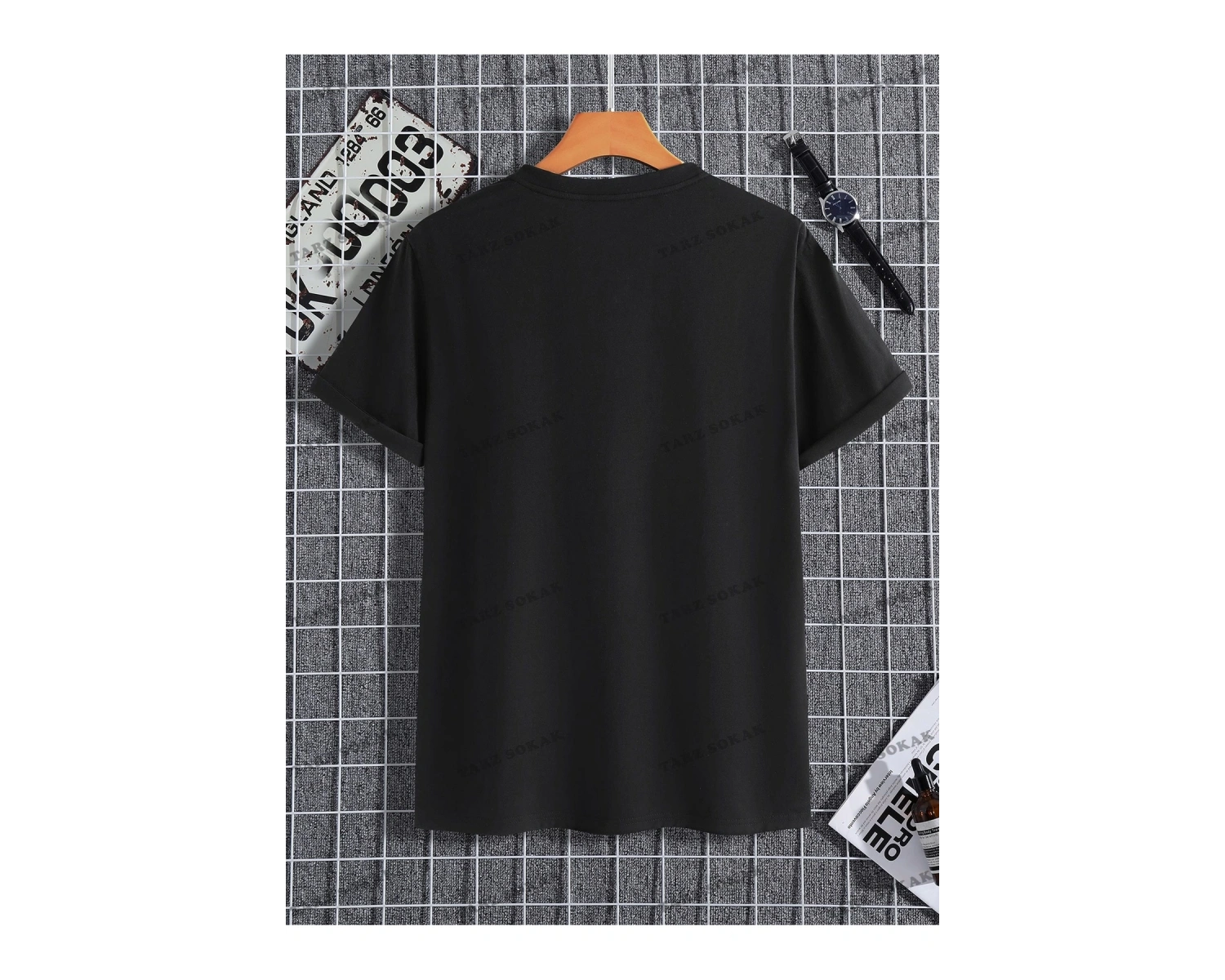 KOD Trend Homme Erkek Oyun Kartı Baskılı Tişört