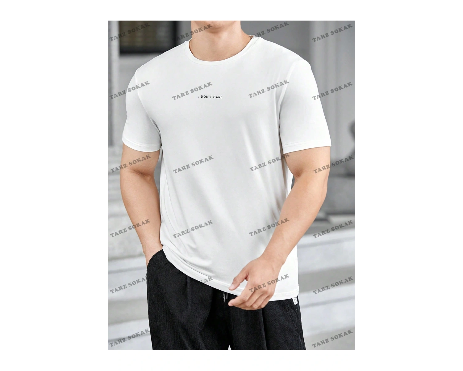 KOD Trend Homme Erkek Sloganlı Grafik Tişört