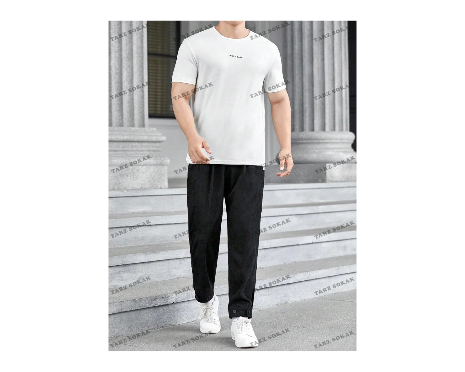 KOD Trend Homme Erkek Sloganlı Grafik Tişört