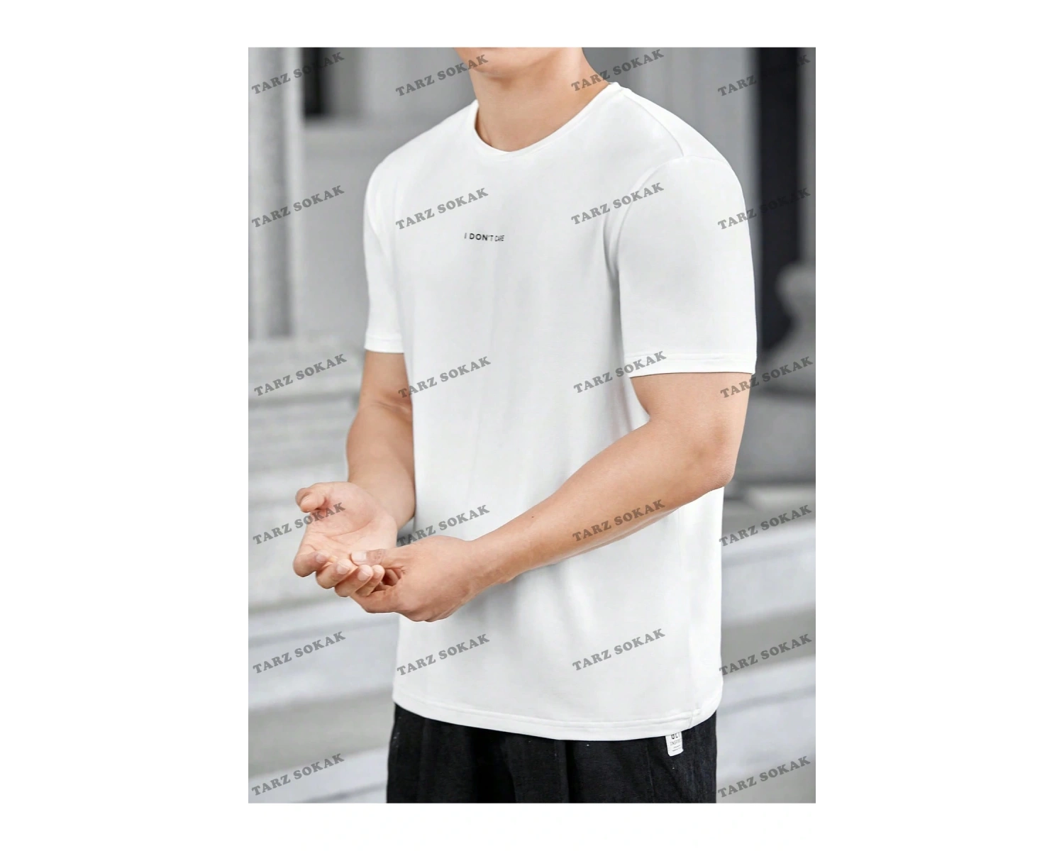 KOD Trend Homme Erkek Sloganlı Grafik Tişört