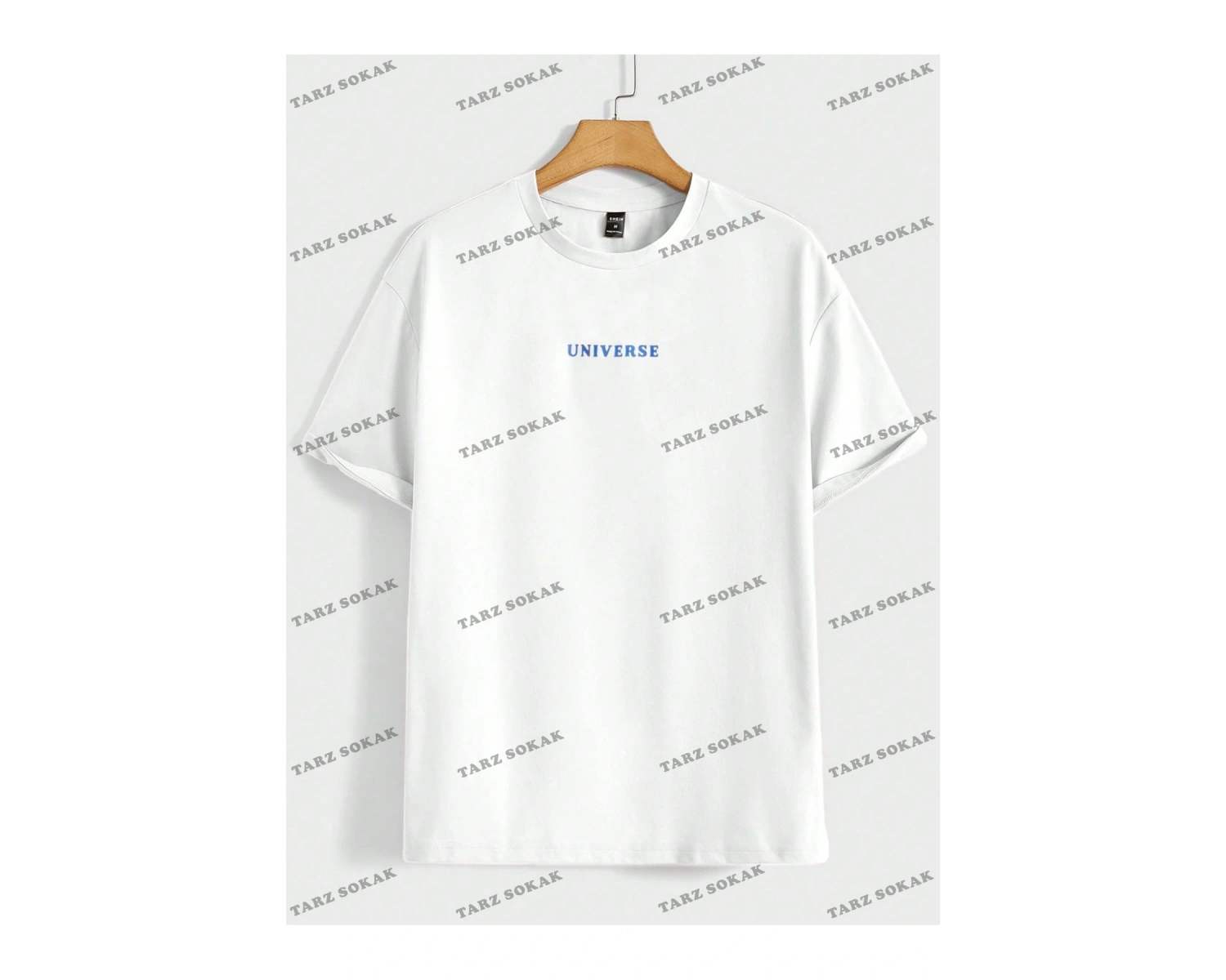 KOD Trend Hypemode Erkek Loose Fit Yuvarlak Yaka Baskılı Örme Tişört