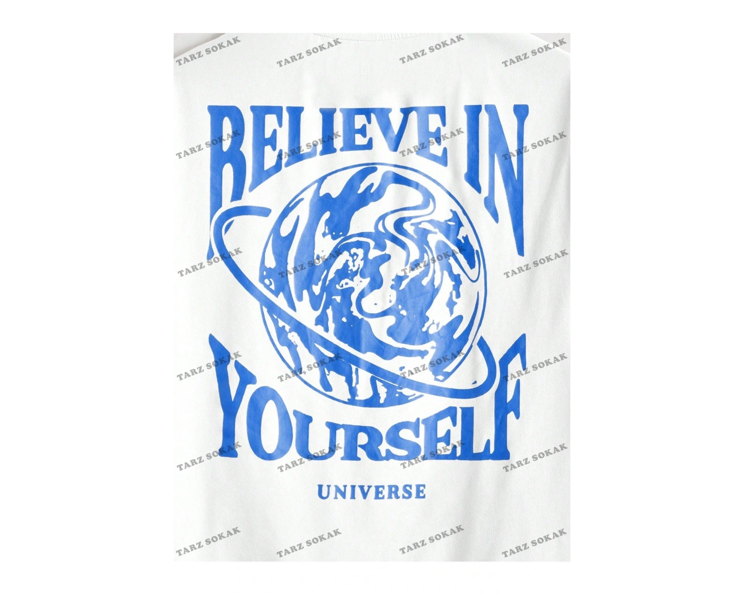 KOD Trend Hypemode Erkek Loose Fit Yuvarlak Yaka Baskılı Örme Tişört