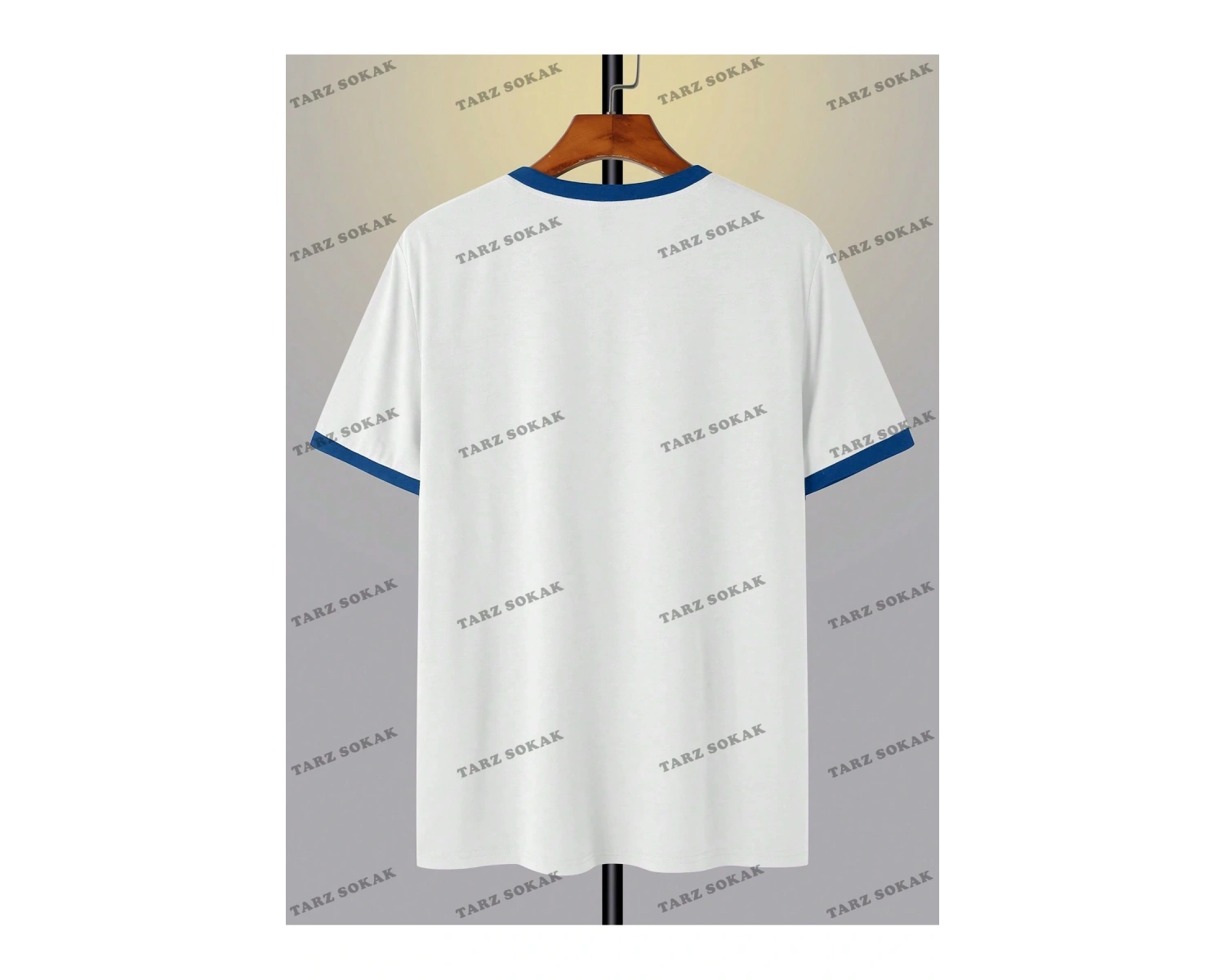 KOD Trend Hypemode Harf Baskılı ve Kontrast Kesimli Renkli Bloklu Erkek Tişörtü