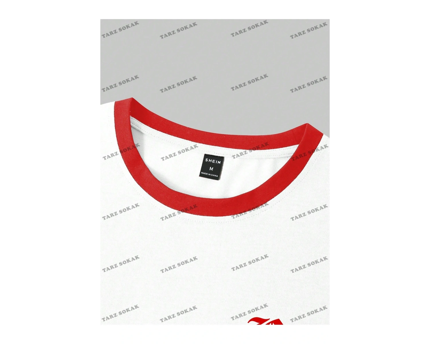 KOD Trend Hypemode Harf Baskılı ve Kontrast Kesimli Renkli Bloklu Erkek Tişörtü