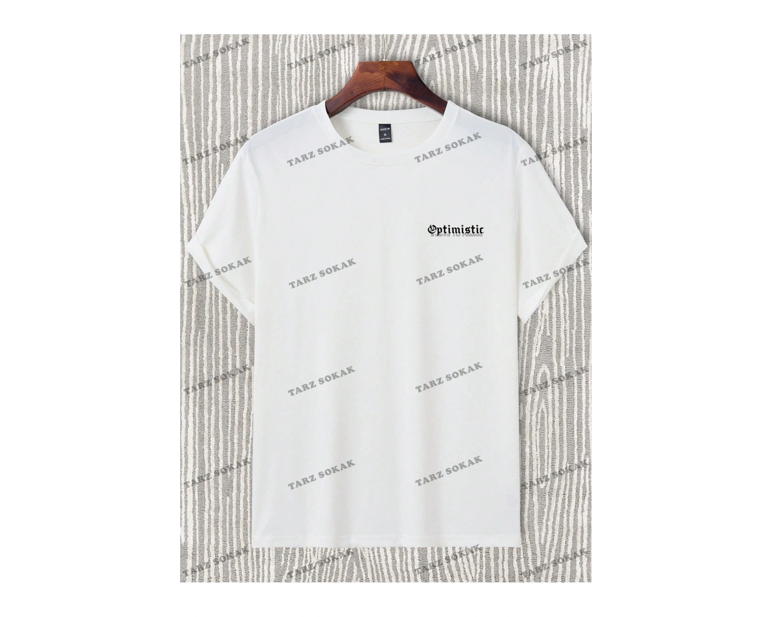 KOD Trend LEGND Erkek Çiçek & Slogan Grafikli Tişört