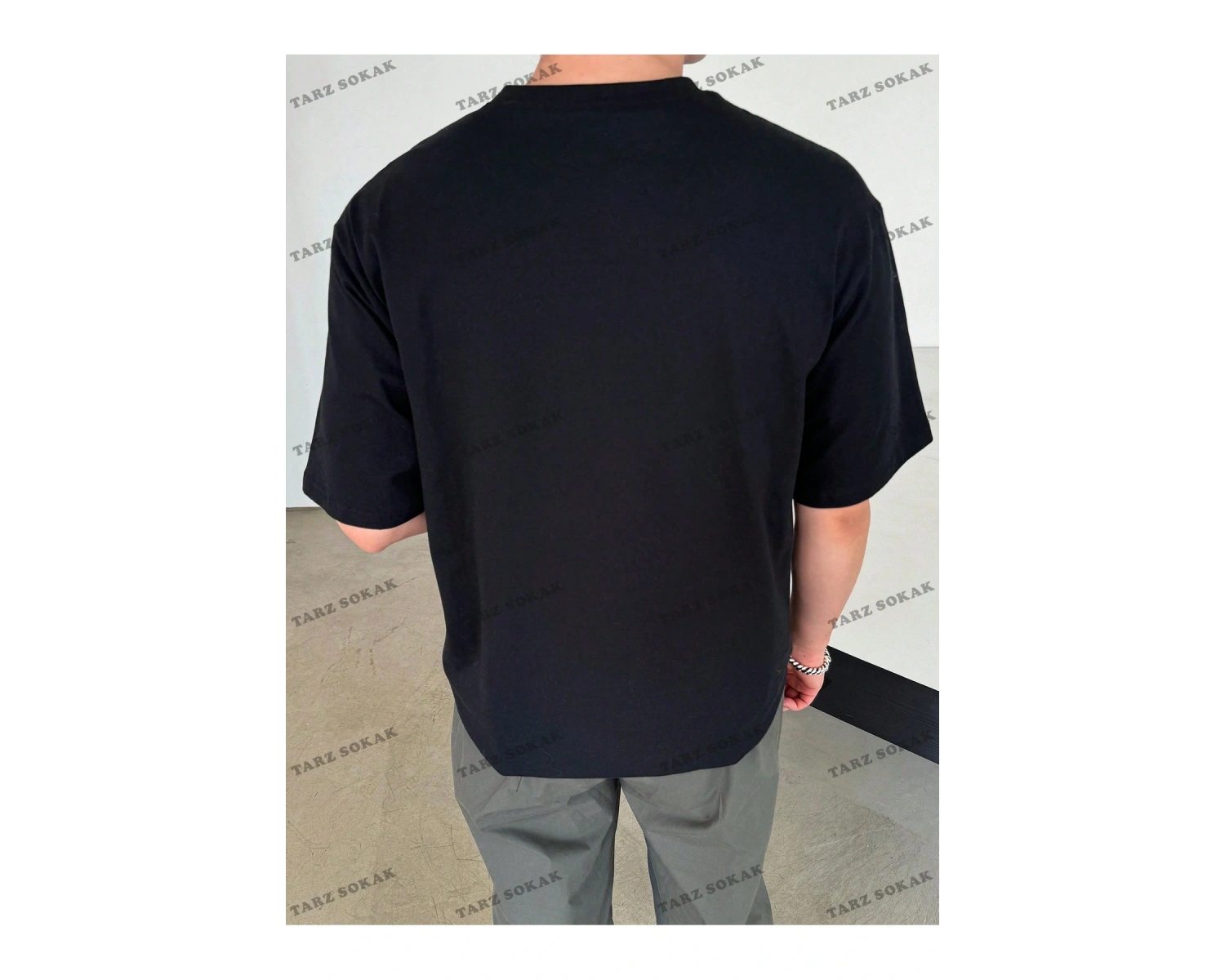 KOD Trend LEGND Erkek Çiçek & Slogan Grafikli Tişört