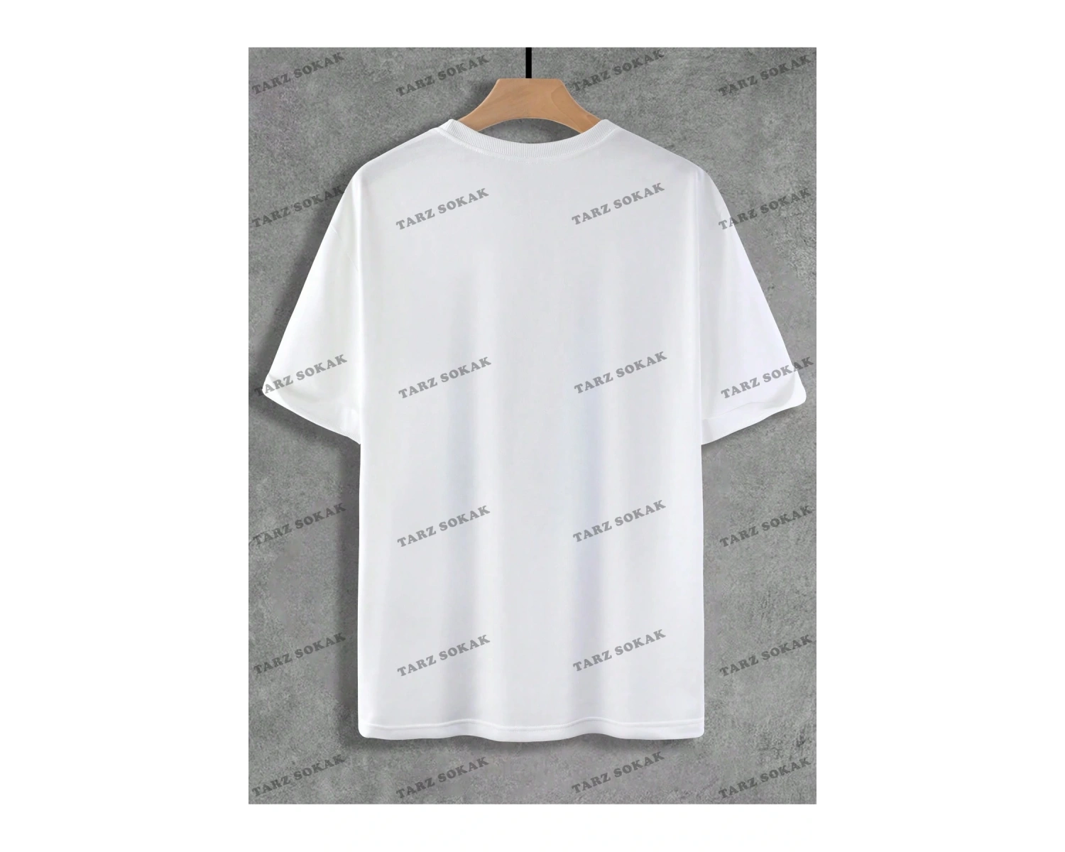 KOD Trend Loose Fit Erkek Düz Renk Yuvarlak Yaka Tişört