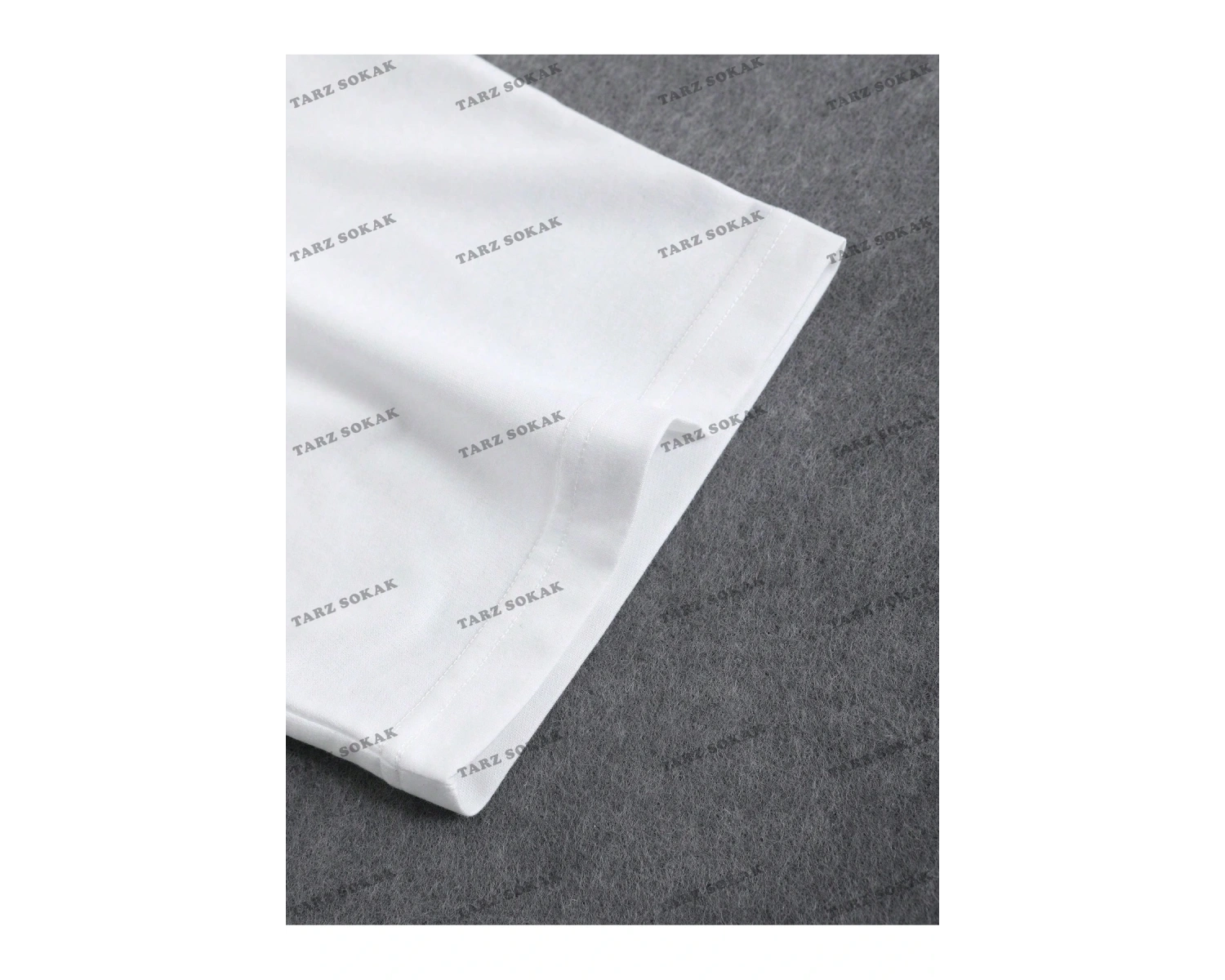 KOD Trend Loose Fit Erkek Düz Renk Yuvarlak Yaka Tişört