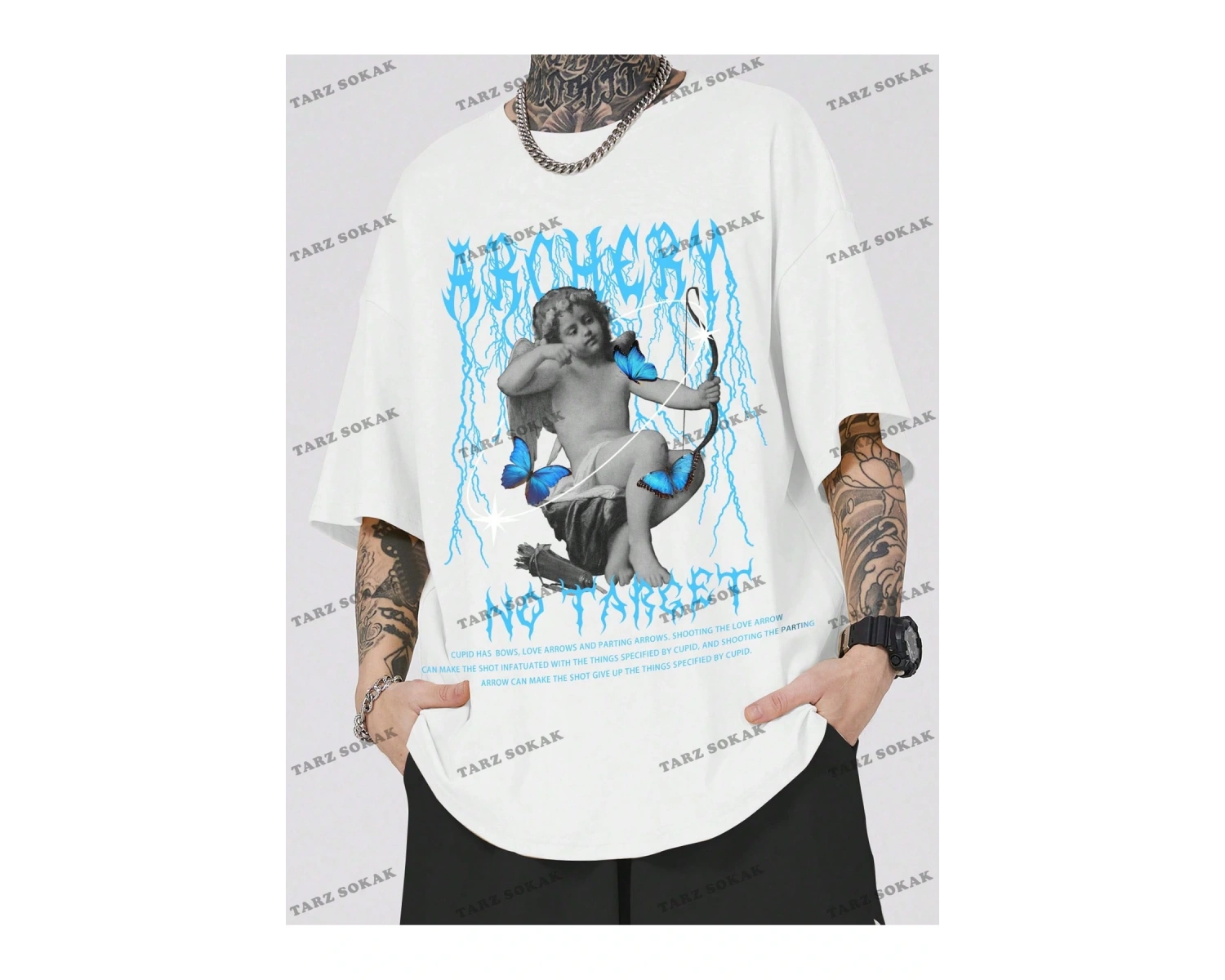 KOD Trend Street Life Erkek Harf ve Şekil Grafikli Tişört