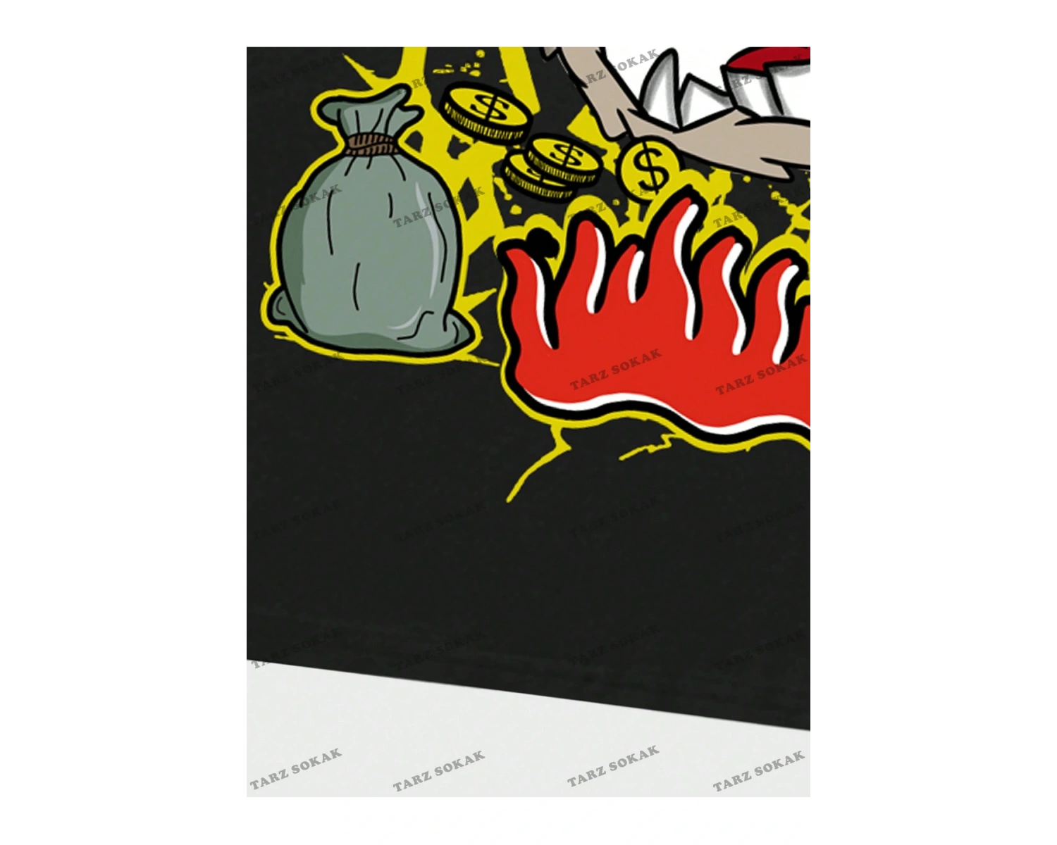 KOD Trend Street Life Erkek Karikatür & Slogan Grafikli Tişört