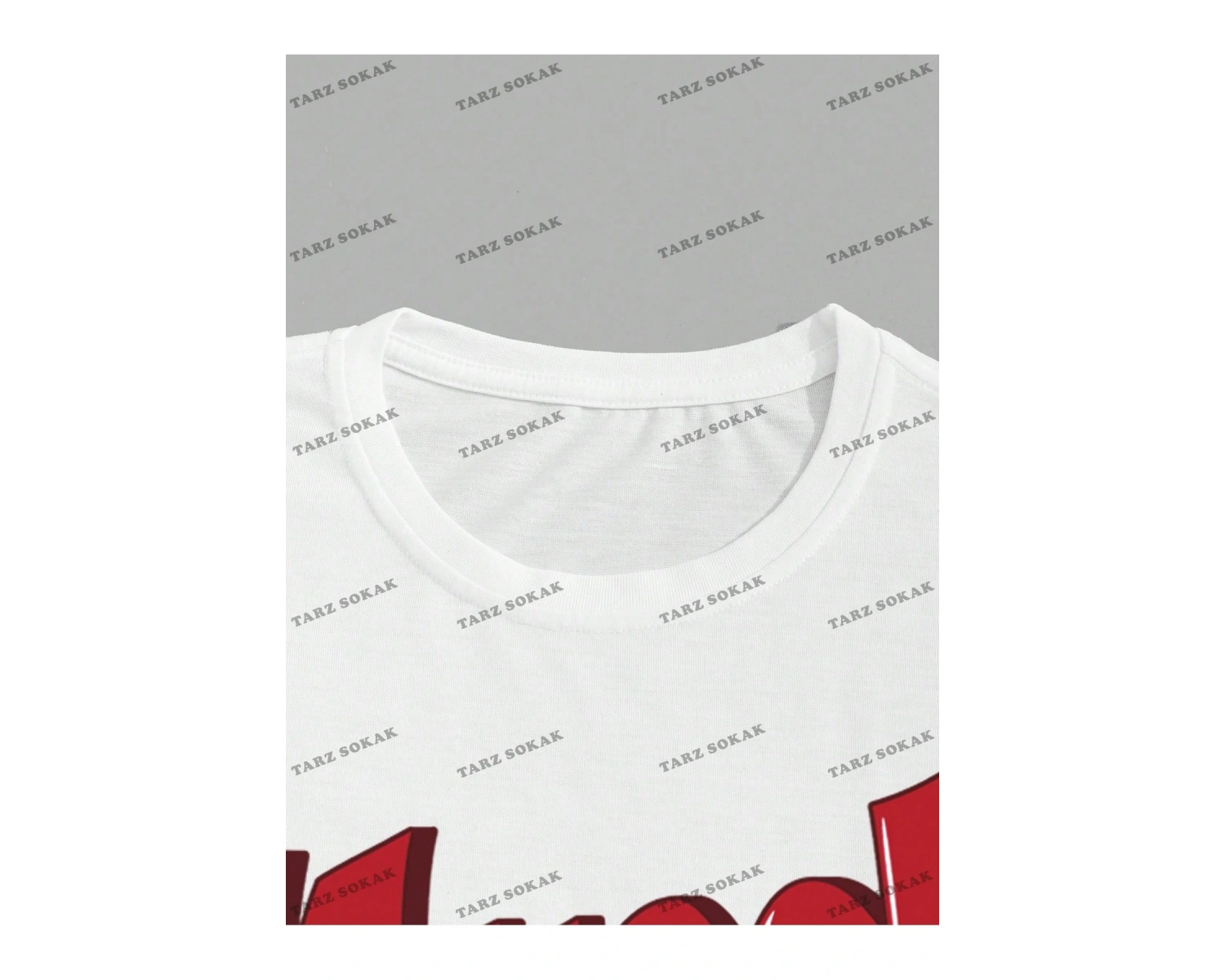 KOD Trend Street Life Erkek Melek ve Mektup Grafikli Tişört