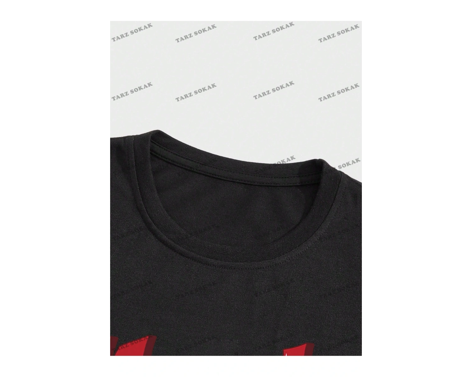 KOD Trend Street Life Erkek Melek ve Mektup Grafikli Tişört