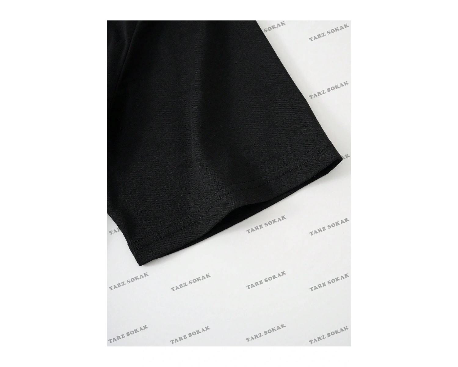 KOD Trend Street Life Erkek Slogan ve Yıldız Baskılı Damla Omuz Tişört