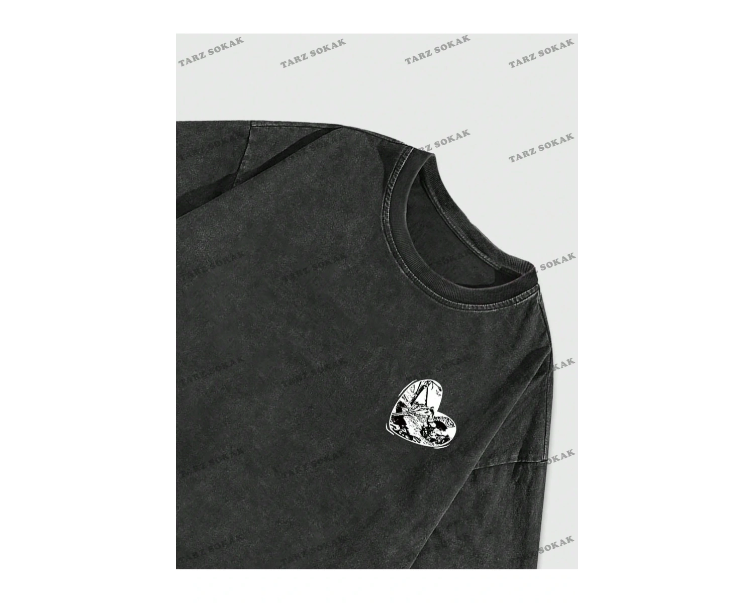 KOD Trend Street Life Erkek Sloganlı Grafik Tişört