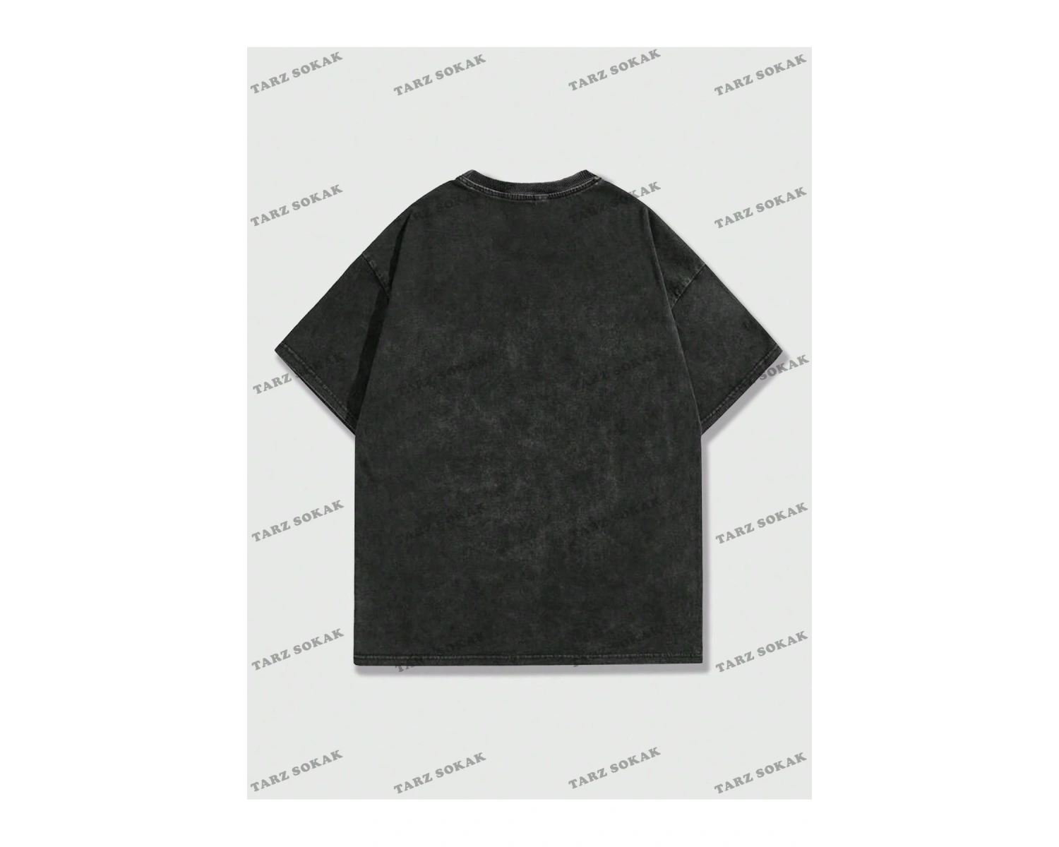 KOD Trend Street Life İlkbahar Yaz Günlük Giyime Uygun Kafatası ve Slogan Baskılı Kısa Kollu Erke